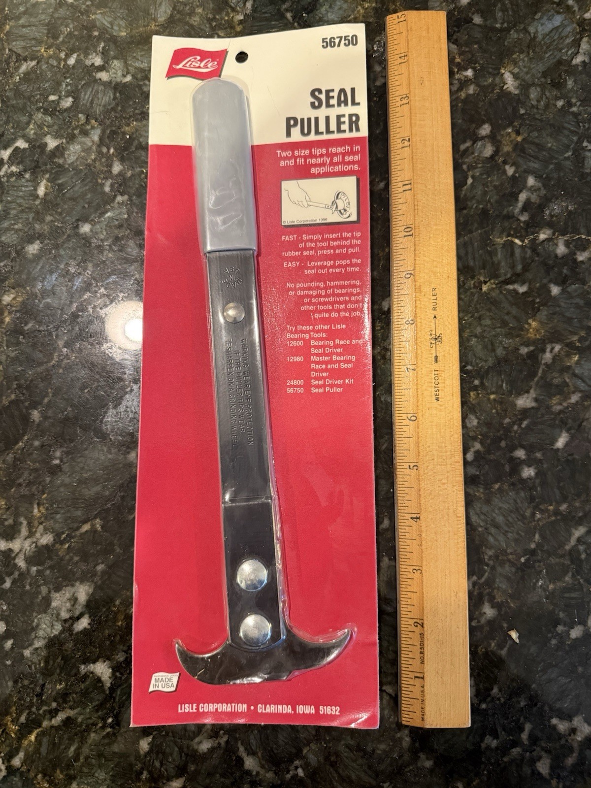 NEW Lisle SEAL PULLER Part # 56750 Made In The USA (NOS) Excellent Condition