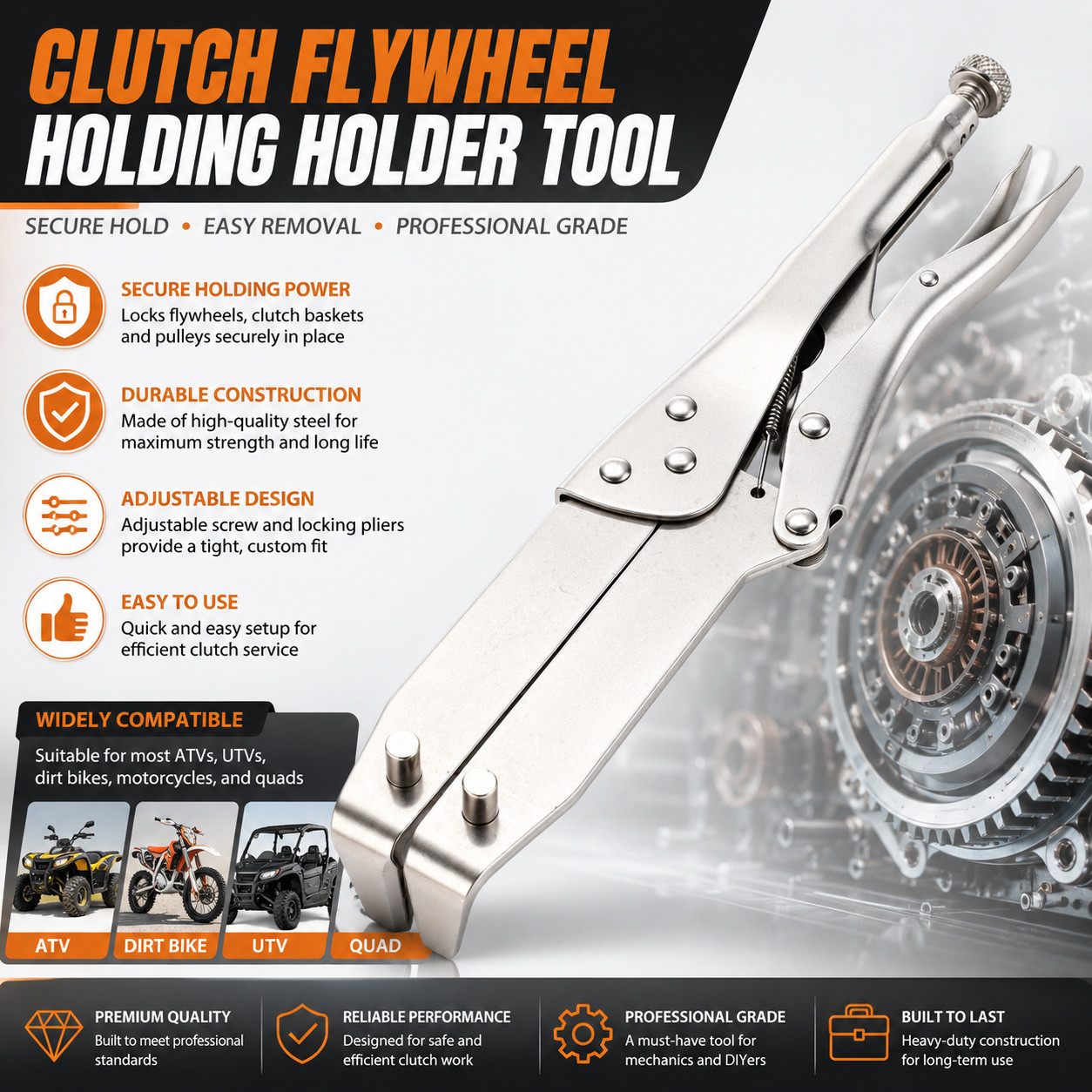 Clutch Holding Tool Motorcycle Clutch Hub Basket Holder Heavy Duty Flywheel