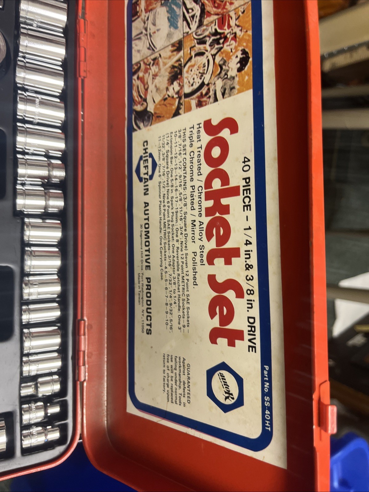 40 piece Socket Set with carrying case Chieftain Automotive Products Japan BNIB