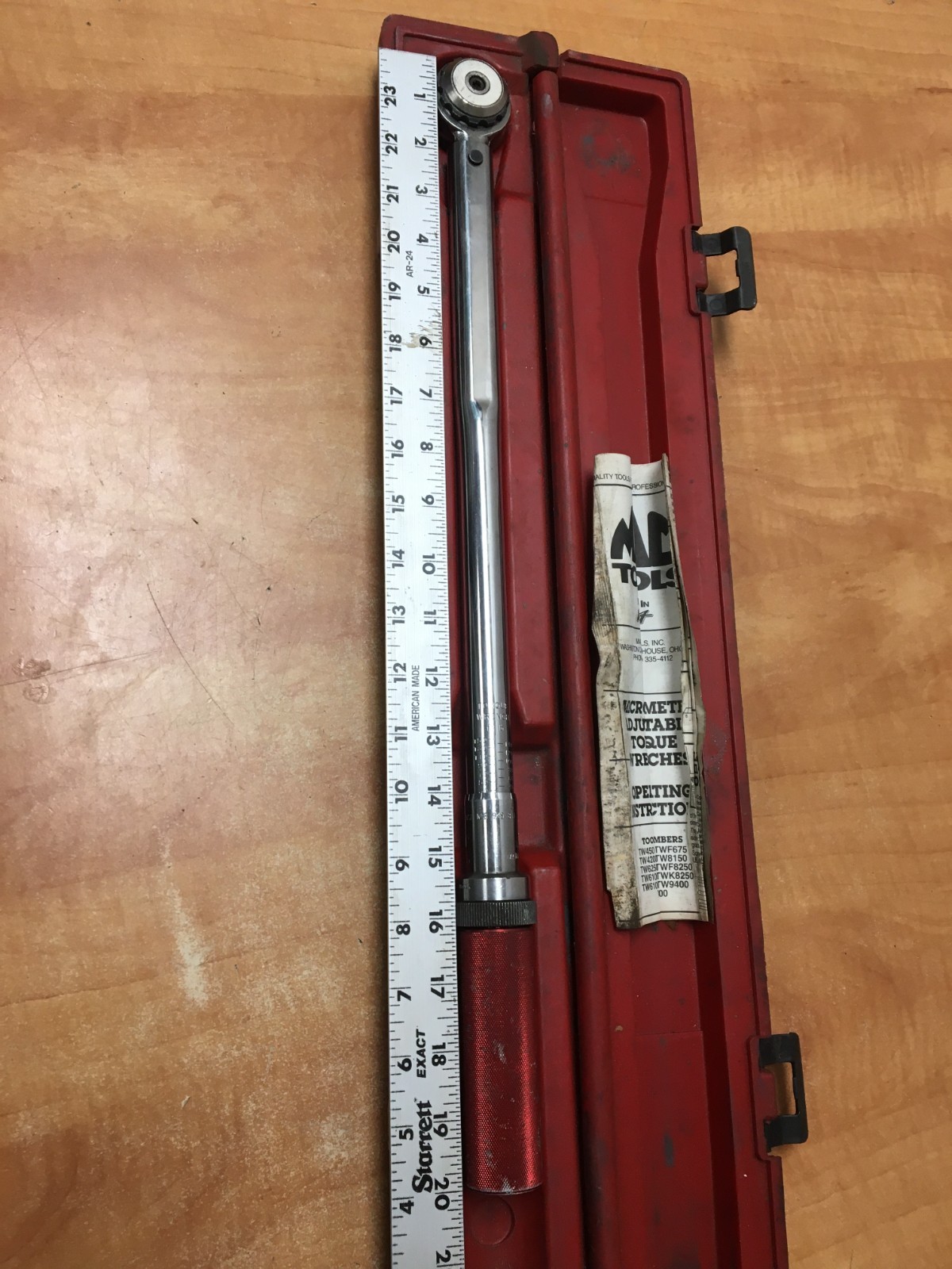 Mac Torque Wrench TW8150 1/2″ drive 10 to 150 Ft Lbs. USA
