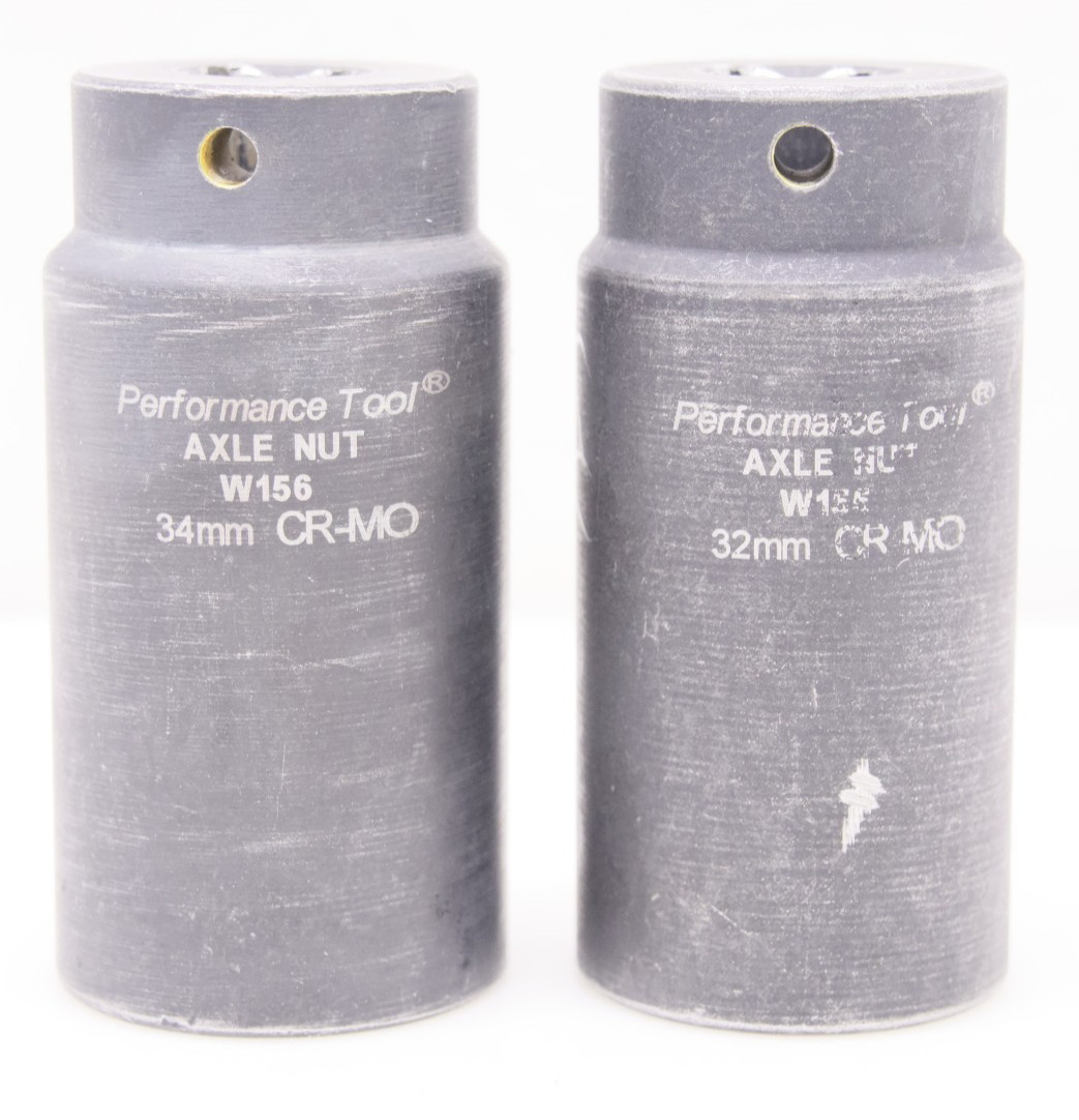 Performance Tool W155 32mm & W156 34mm Axle Nut Socket Cr-Mo Drivetrain 1/2in