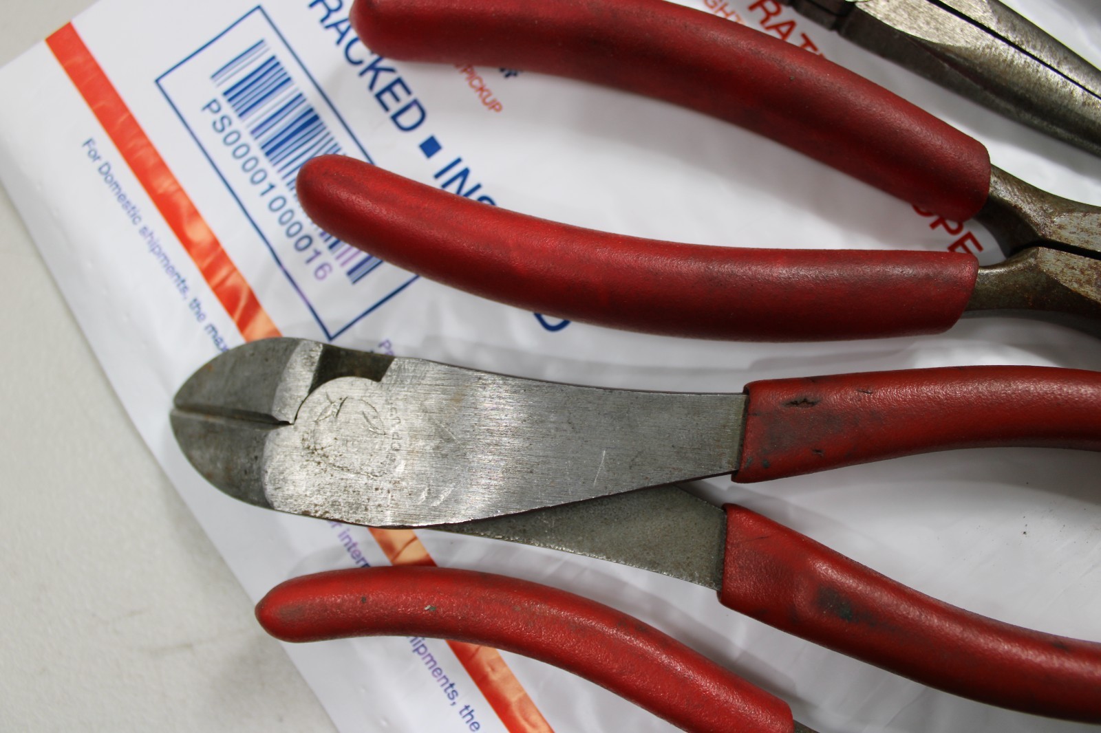 Snap On USA 6pc RED Grip Cutters & Pliers 47CP 96BCP 32BCP 87BCP 96BCP 97BCP