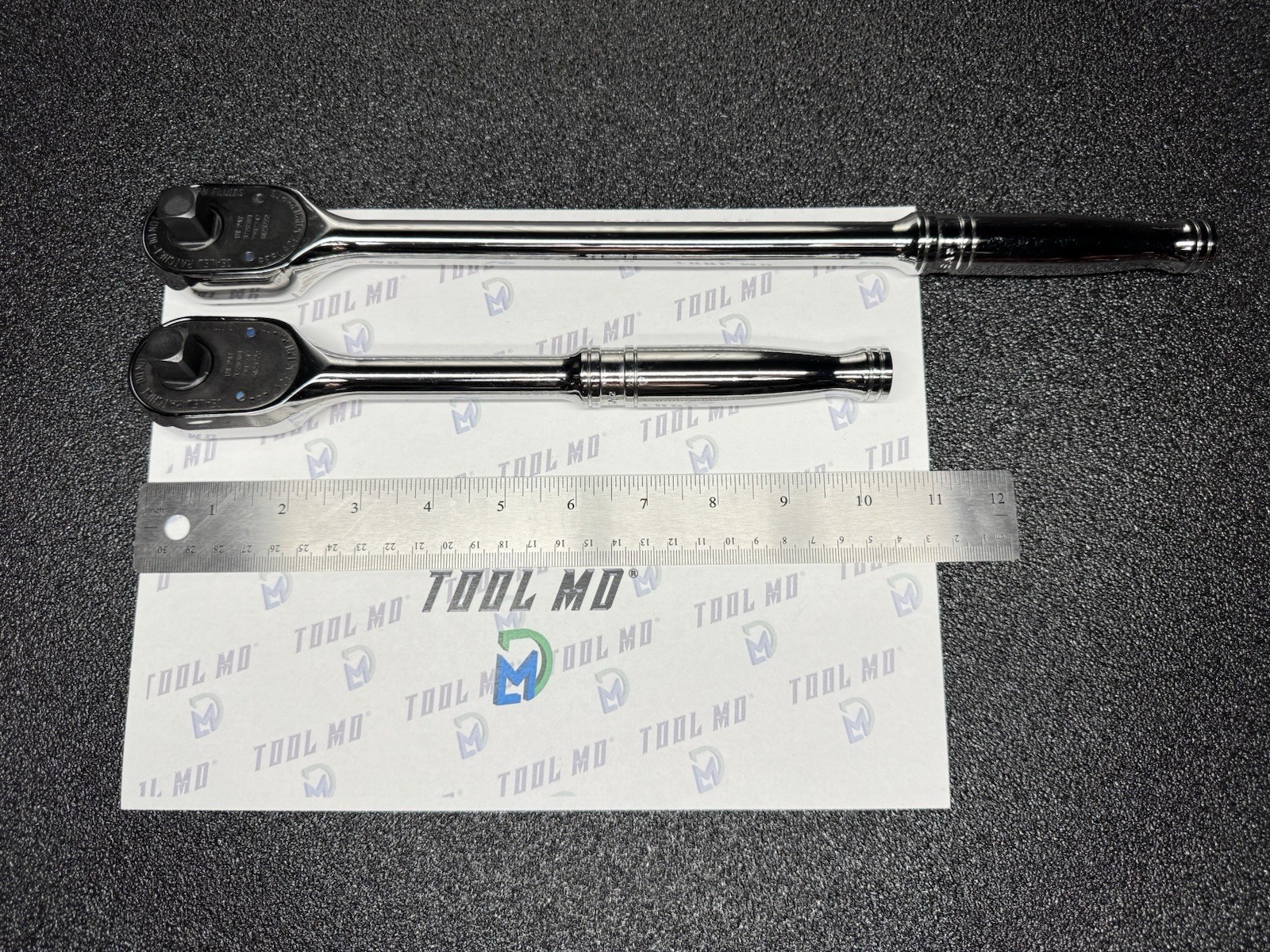 Snap-on Tools USA NEW 2pc 1/2” Drive Chrome Fixed-Head Ratchet Set S80A SL80A