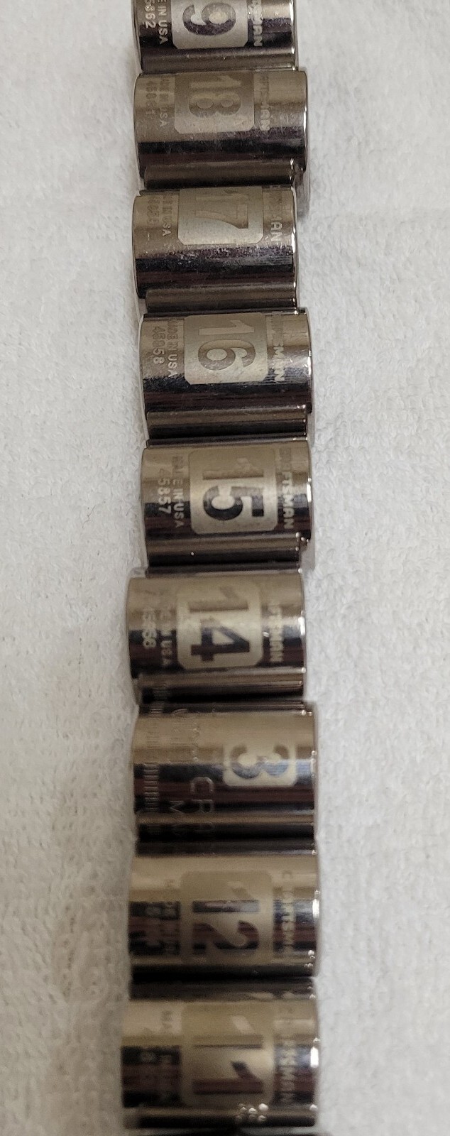 Craftsman 3/8″ Dr Metric Shallow Socket Set laser-etched 6-Point 14-pcs 6mm-19mm