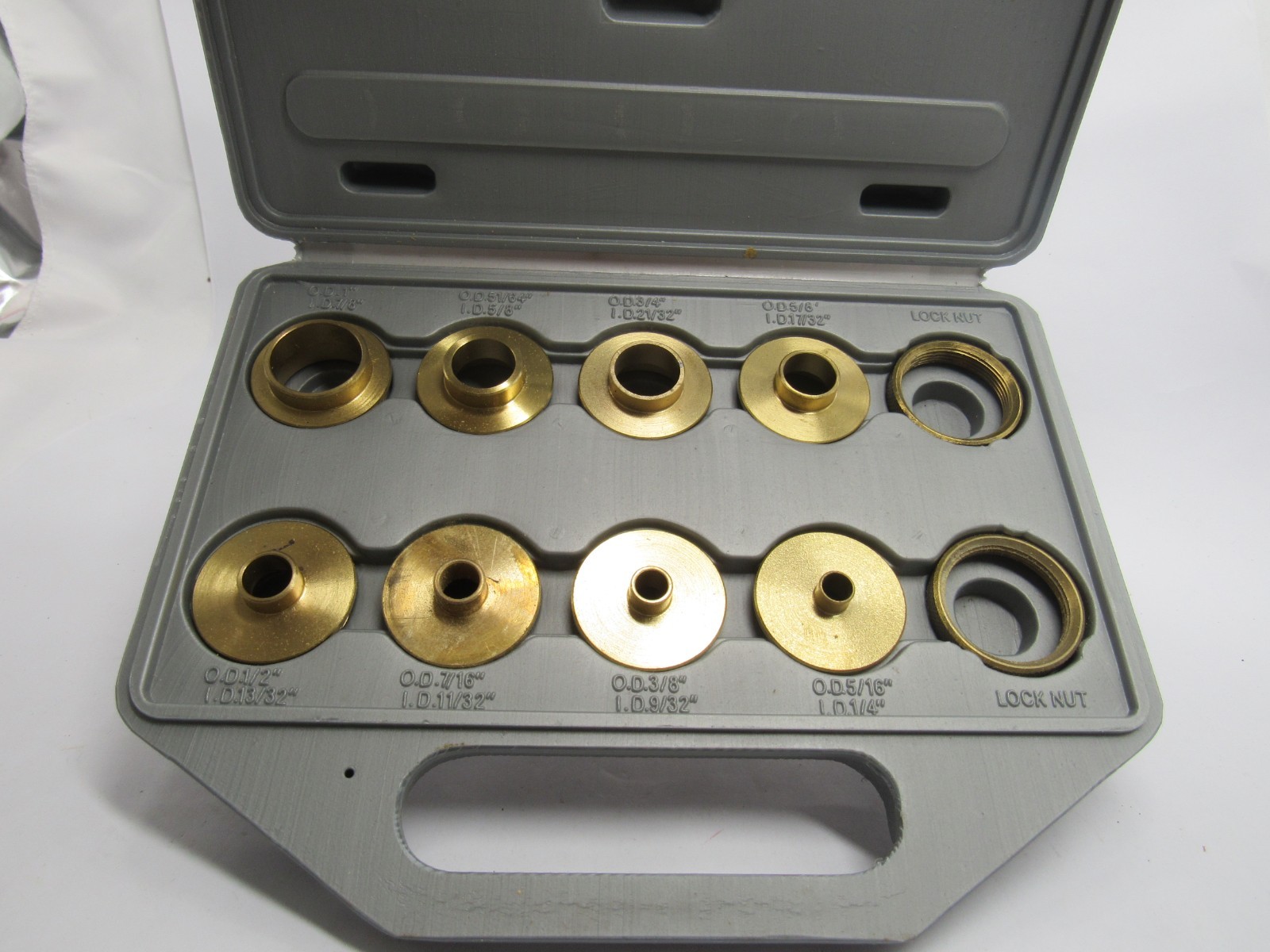 Shop Fox Brass Bearing Seal Driver Set w/ Case Automotive Bushing Tool Kit
