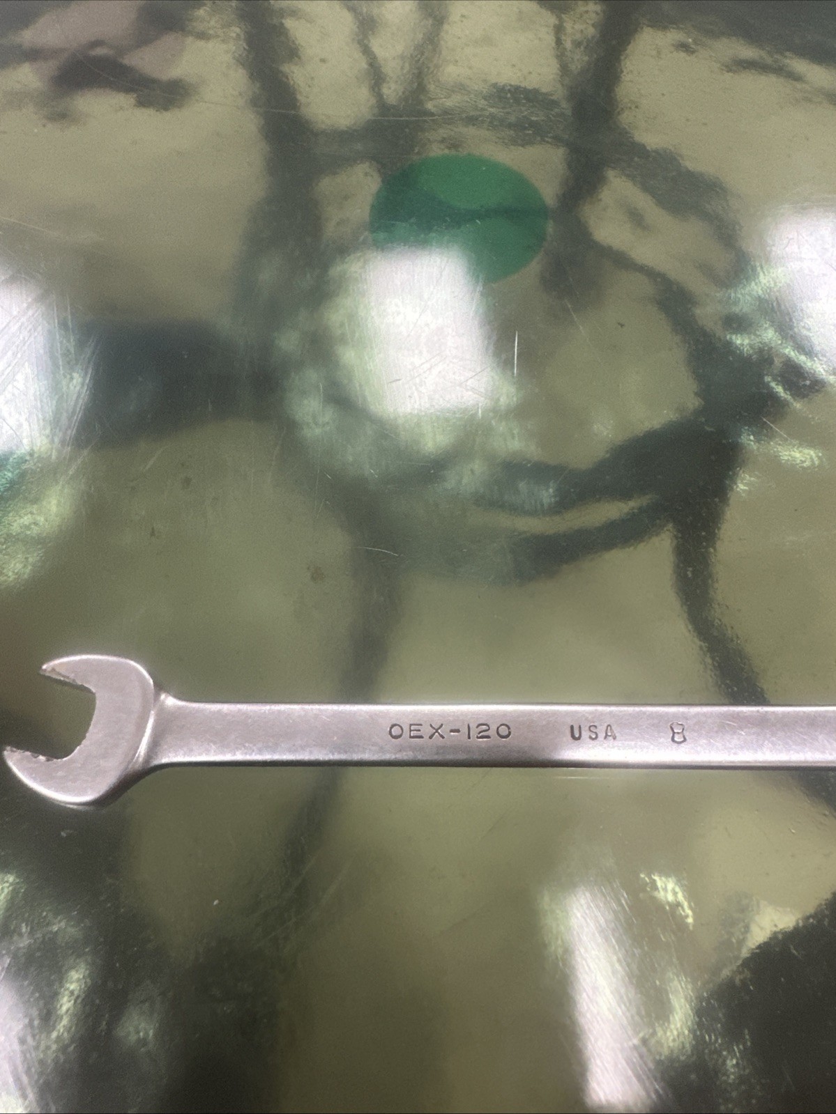 Snap On Tools OEX120 3/8” 12 Point SAE Short Combination Wrench USA 1985