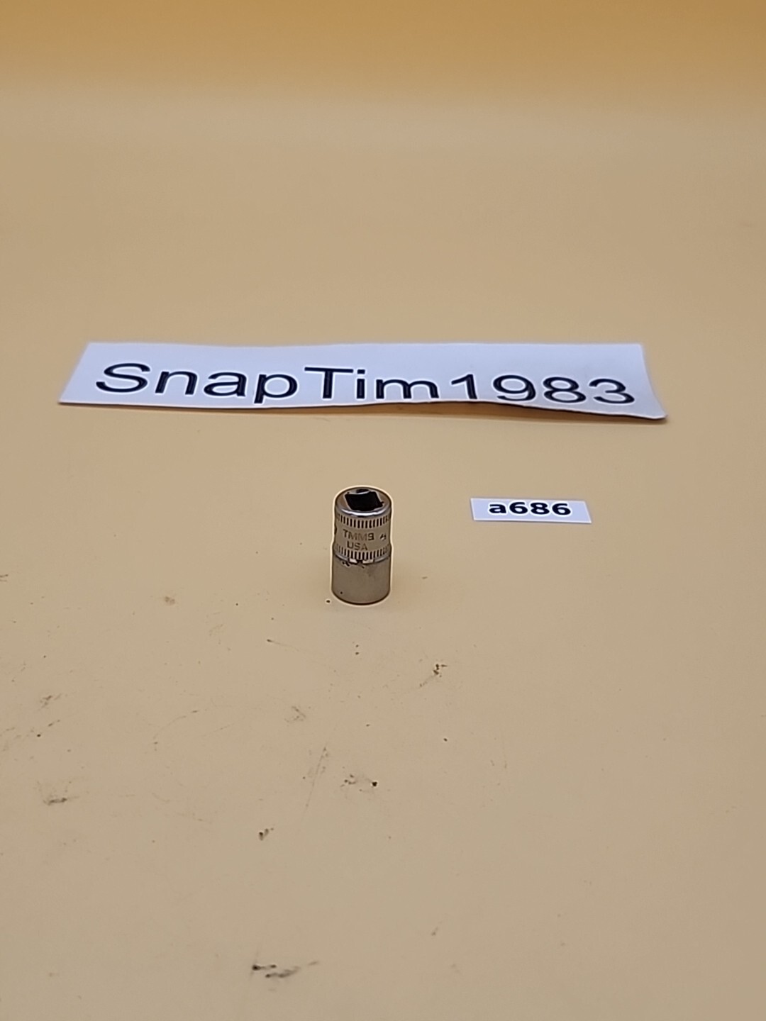 Snap-on Tools 9mm Metric Flank Drive Shallow Socket 6 Point 1/4″ Drive TMM9 USA