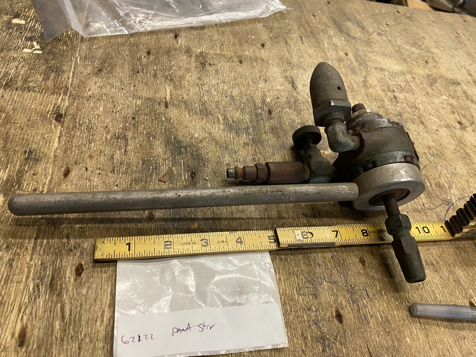 Vtg Tools USA Paint Mixer Air Stir Bodyman collectible Painter Garage Man Cave