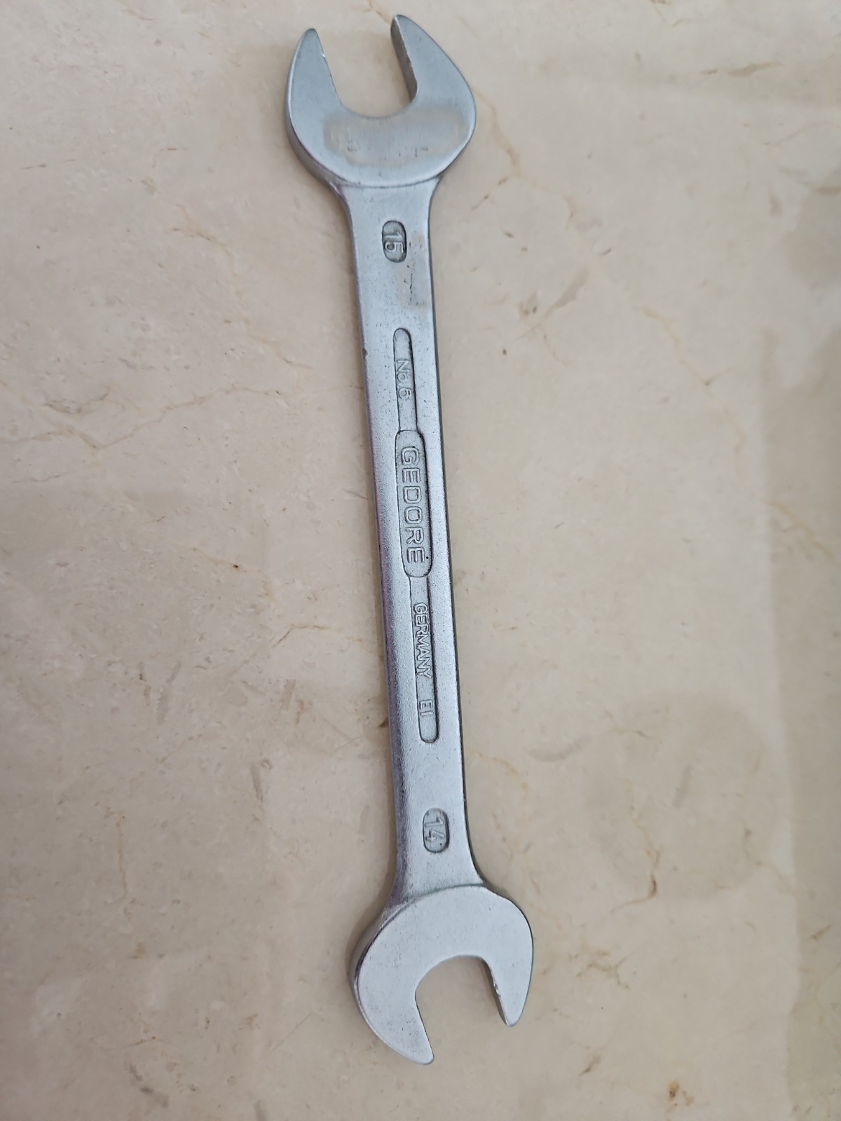 Gedore No.6 14mm X 15mm Open End Spanner Military Issue