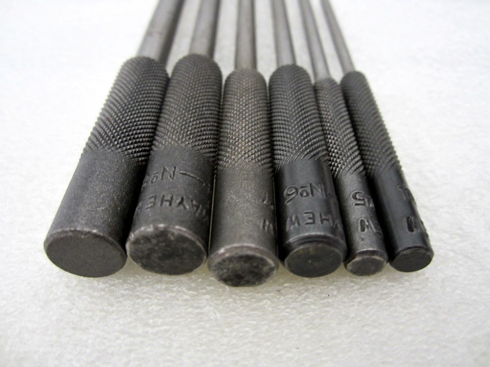 Mayhew 6pc Roll Pin Pilot Punch Set 62250 Made in USA