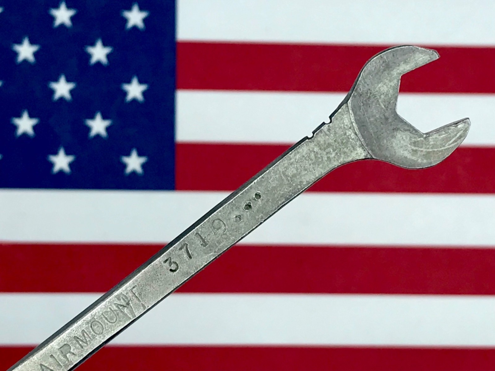 Vintage Fairmount 3/8” 4-Way Angle Open-End Wrench 3710 USA 🇺🇸