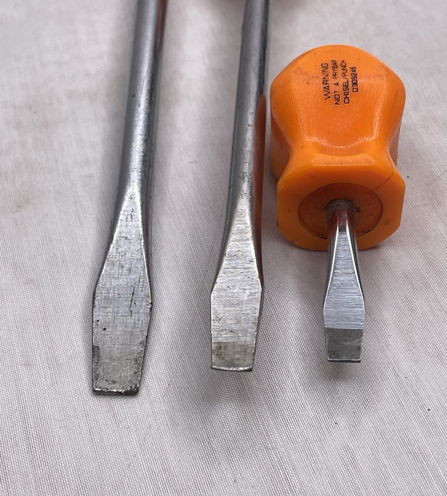 Snap-On SnapOn 3 Pc Slotted Screw Driver Lot, (2) Harley Davidson SDD8 SDD6 SDD1