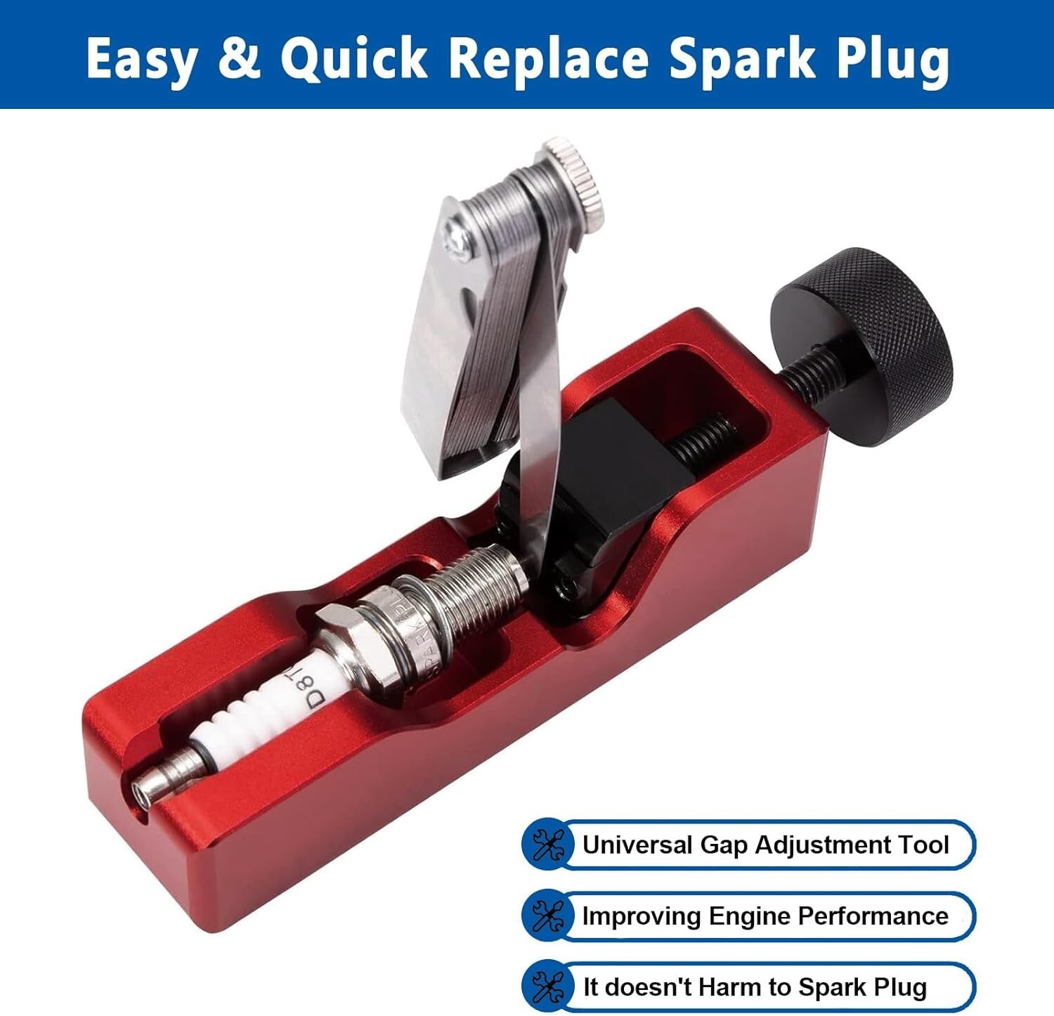 Spark Plug Gap Tool Gauge 10mm/12mm/14mm/16mm Measuring Adjustment Universal
