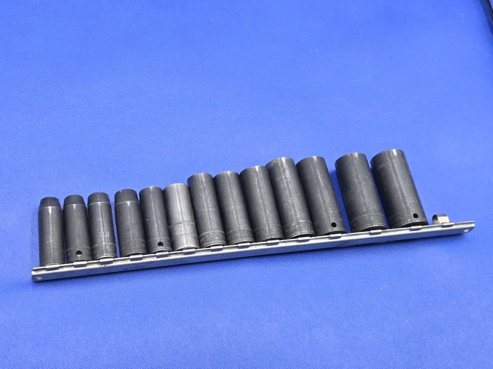 13 Snap-on Impact Deep Well Sockets Metric 8mm to 19mm & 21m 3/8″ Drive