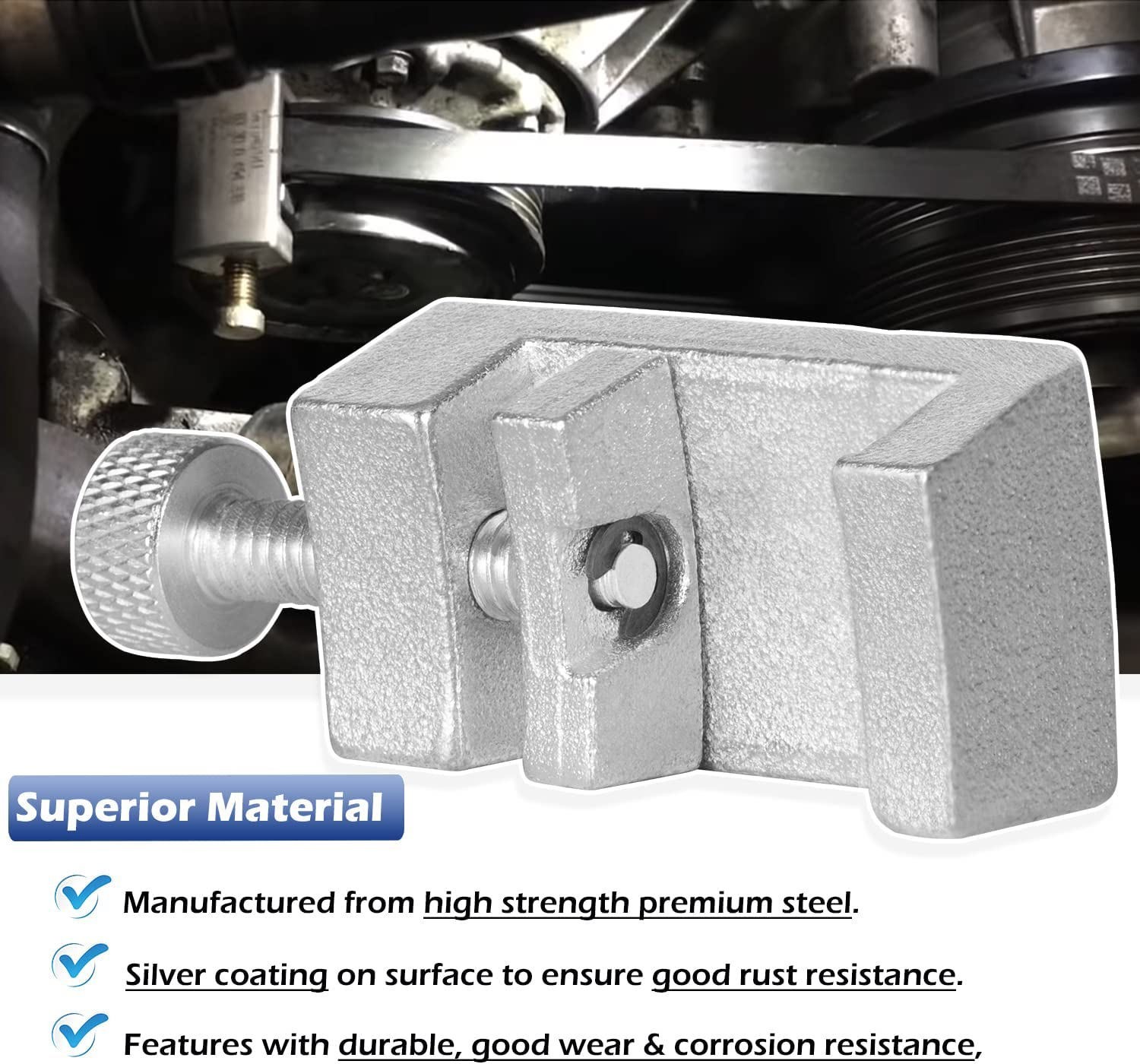 3458 A/C Belt Installation Tool Compatible for BMW N62&Mini W17 A/C Belt 641040