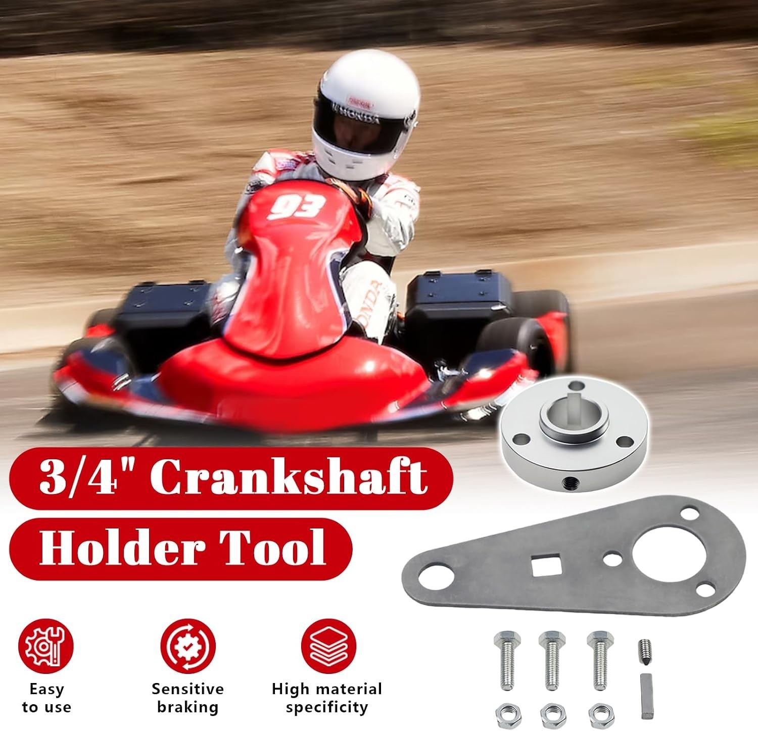 Durable 304 Stainless Steel Crankshaft Holder for 3/4″ Cranks – Polished Finish