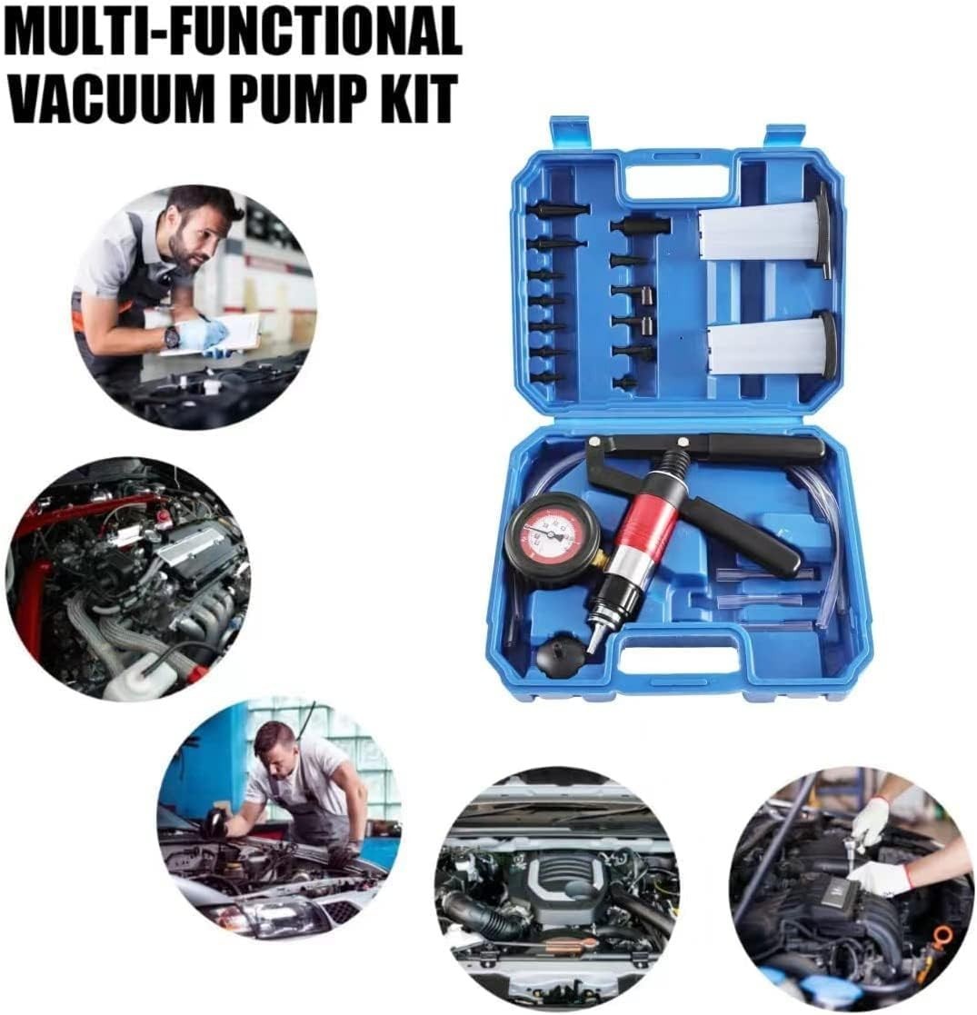 Multifunctional Vacuum Pump Tester Set with Adapters for Efficient Brake Repairs