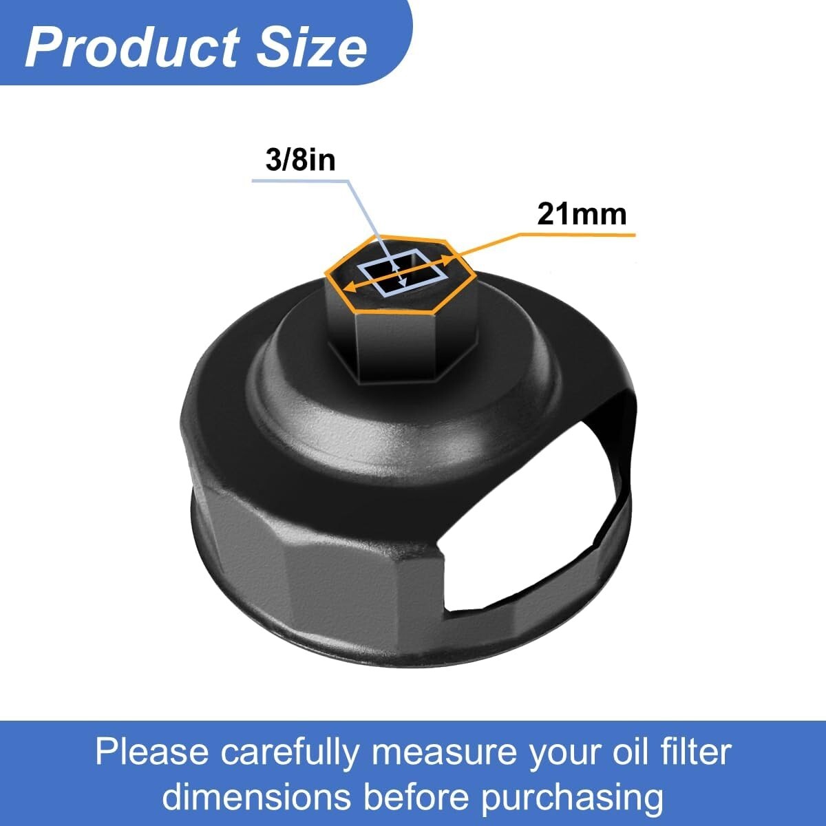 BSAMZO Oil Filter Wrench Tool for harley, Oil Filter Cap Removal Tool Socket