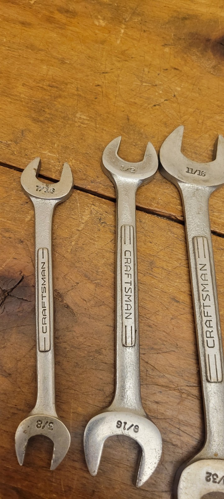Vintage Craftsman – V-USA SAE Double Open End Wrench Set – 5 Pieces – nice!