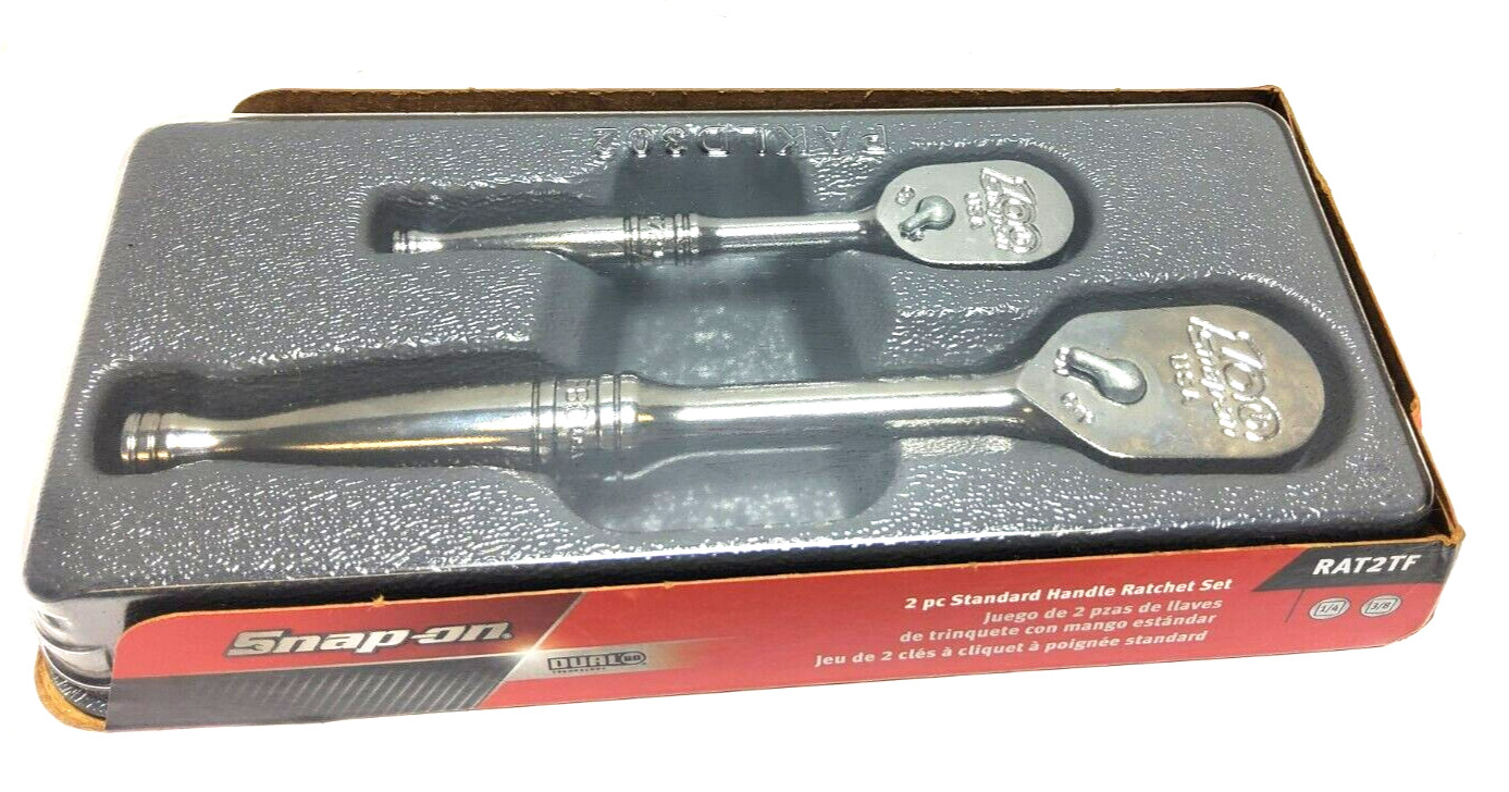 NEW Snap-on™ 3/8″ & 1/4″ Drive Chrome Ratchet Set F80CE T72CE