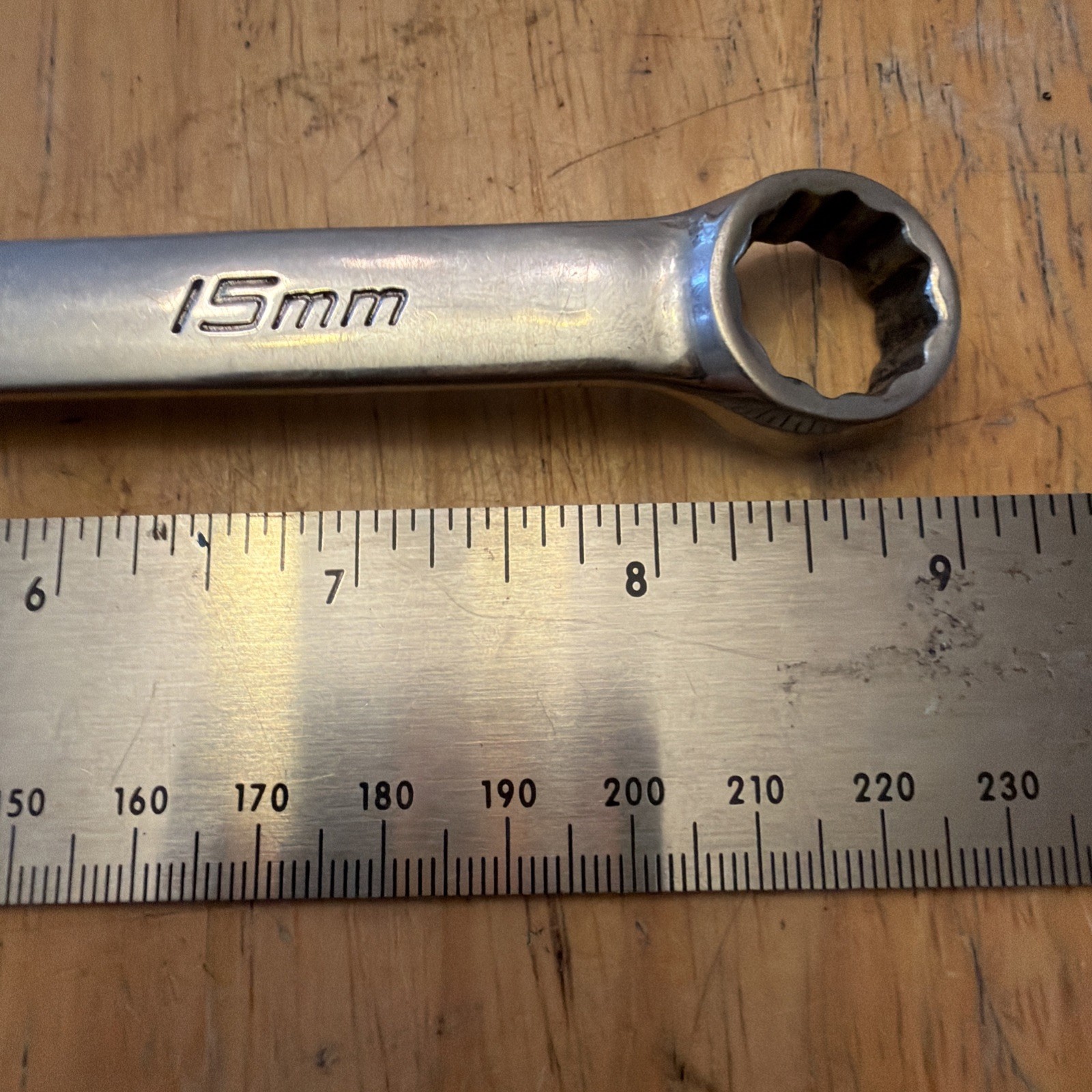 Snap-On Tools SOEXM15 15mm Metric 12 Point Flank Drive Plus Combination Wrench