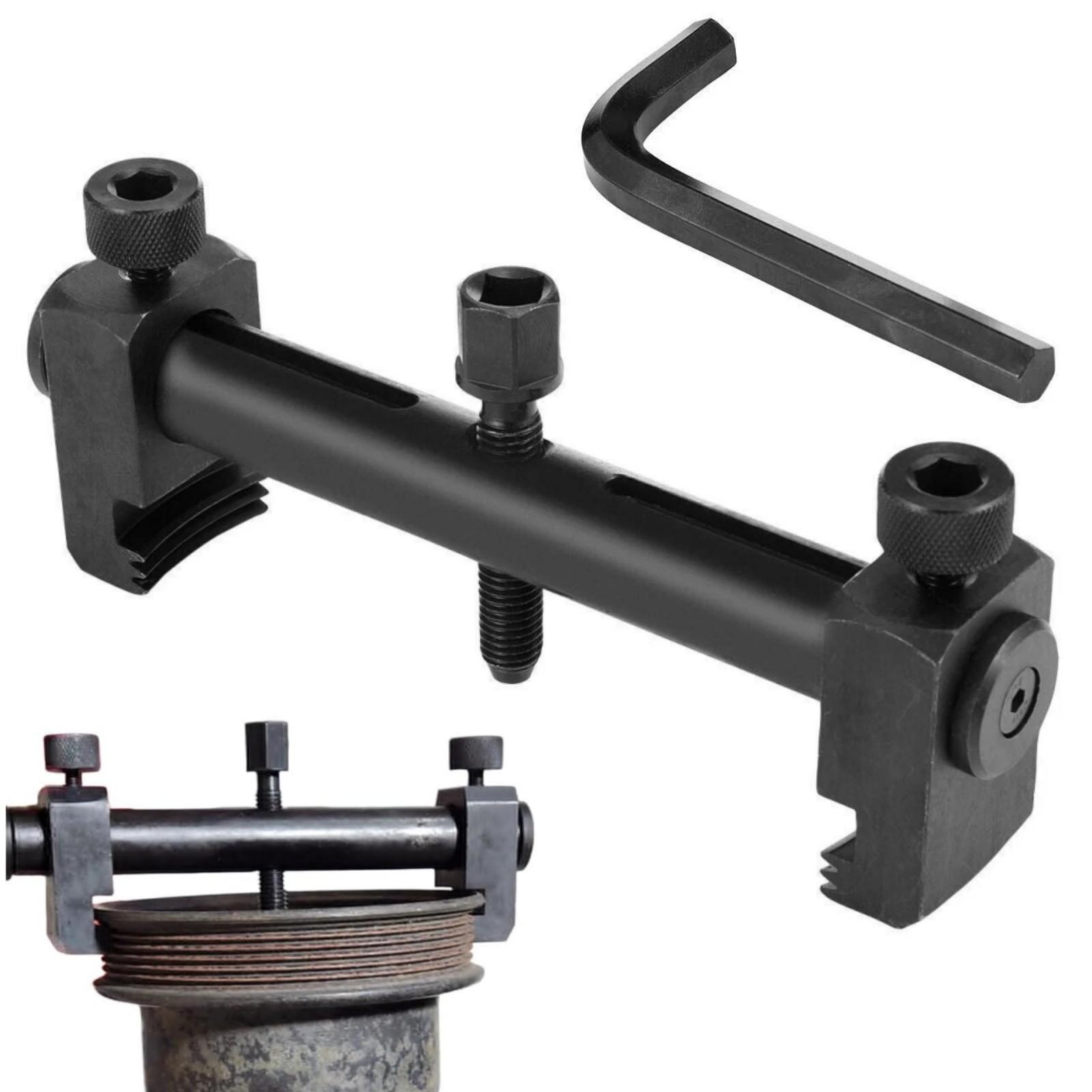 Universal Ribbed Pulley Puller Kit – 35-160mm for Crankshaft A/C Alternator