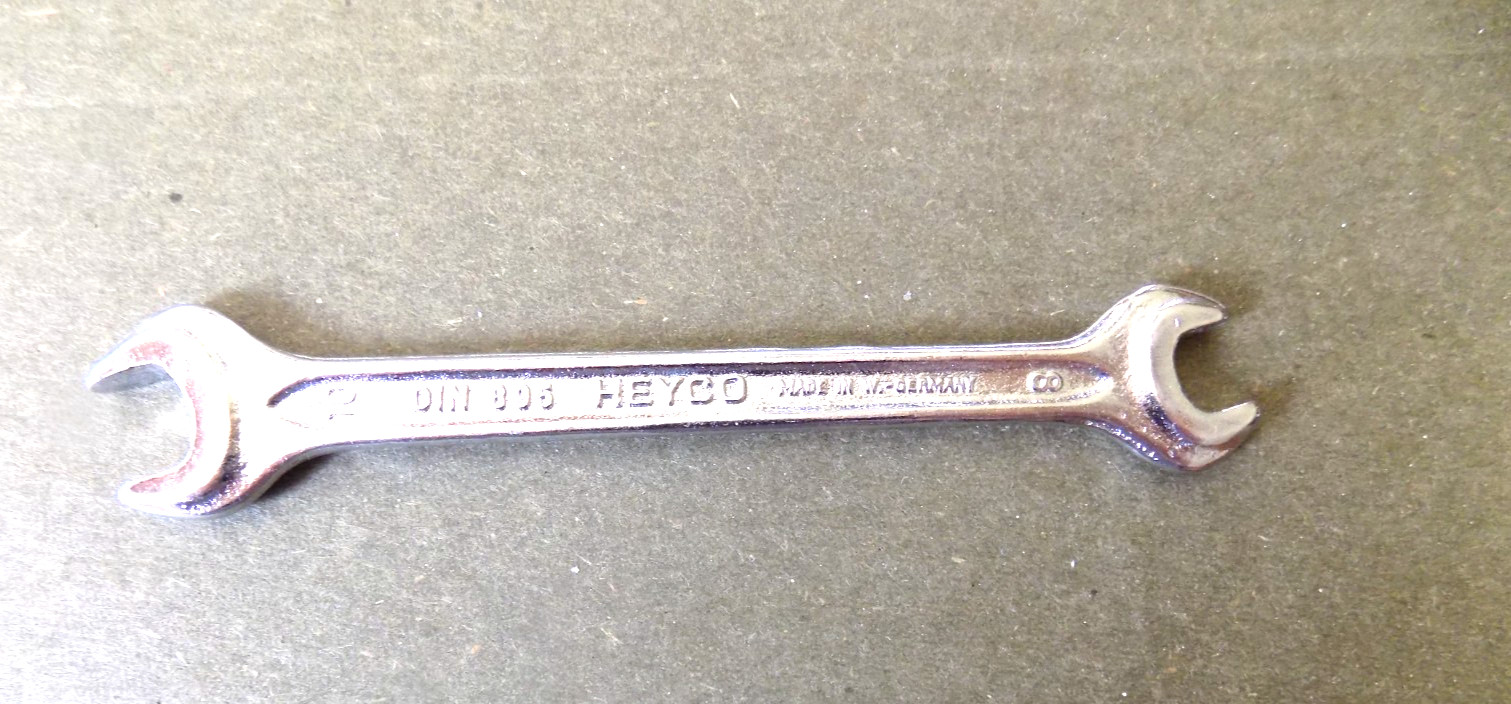 1 Mercedes Heyco Open End Wrench 8mm 10mm DIN895 280sL Pagoda w 113 w 107 w 111
