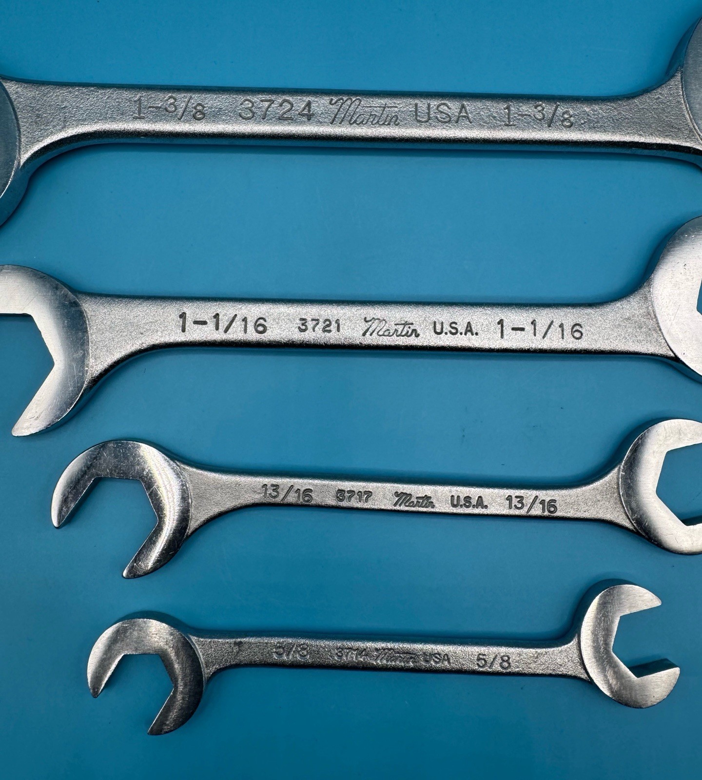 Martin Tools OB18K Double End Angle Wrench Set of 4 PCS 1-3/8 1-1/16 13/16 5/8