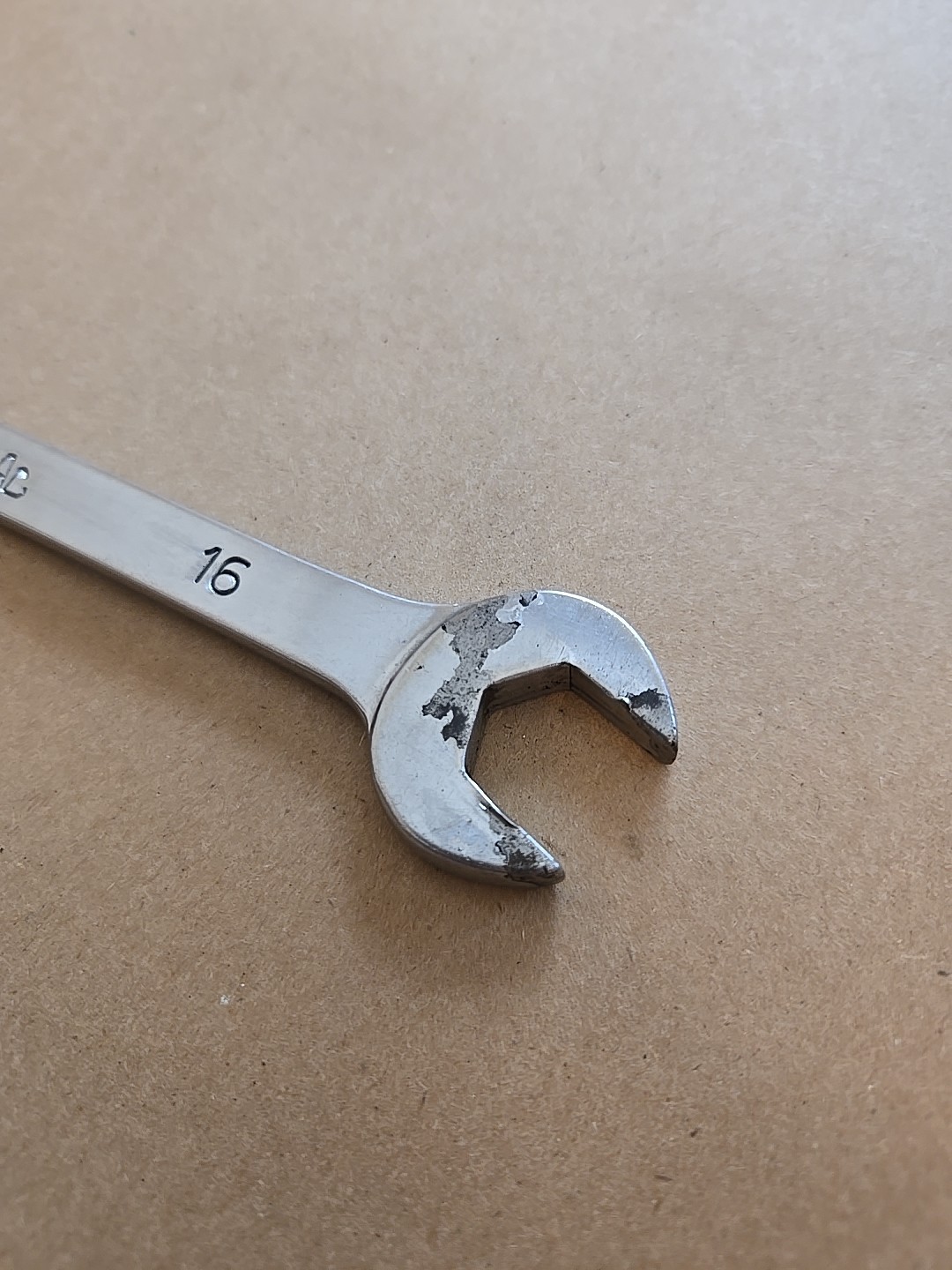 Mac Tools 16MM 12PT Metric Chrome Combination Wrench USA Ugly M16CW