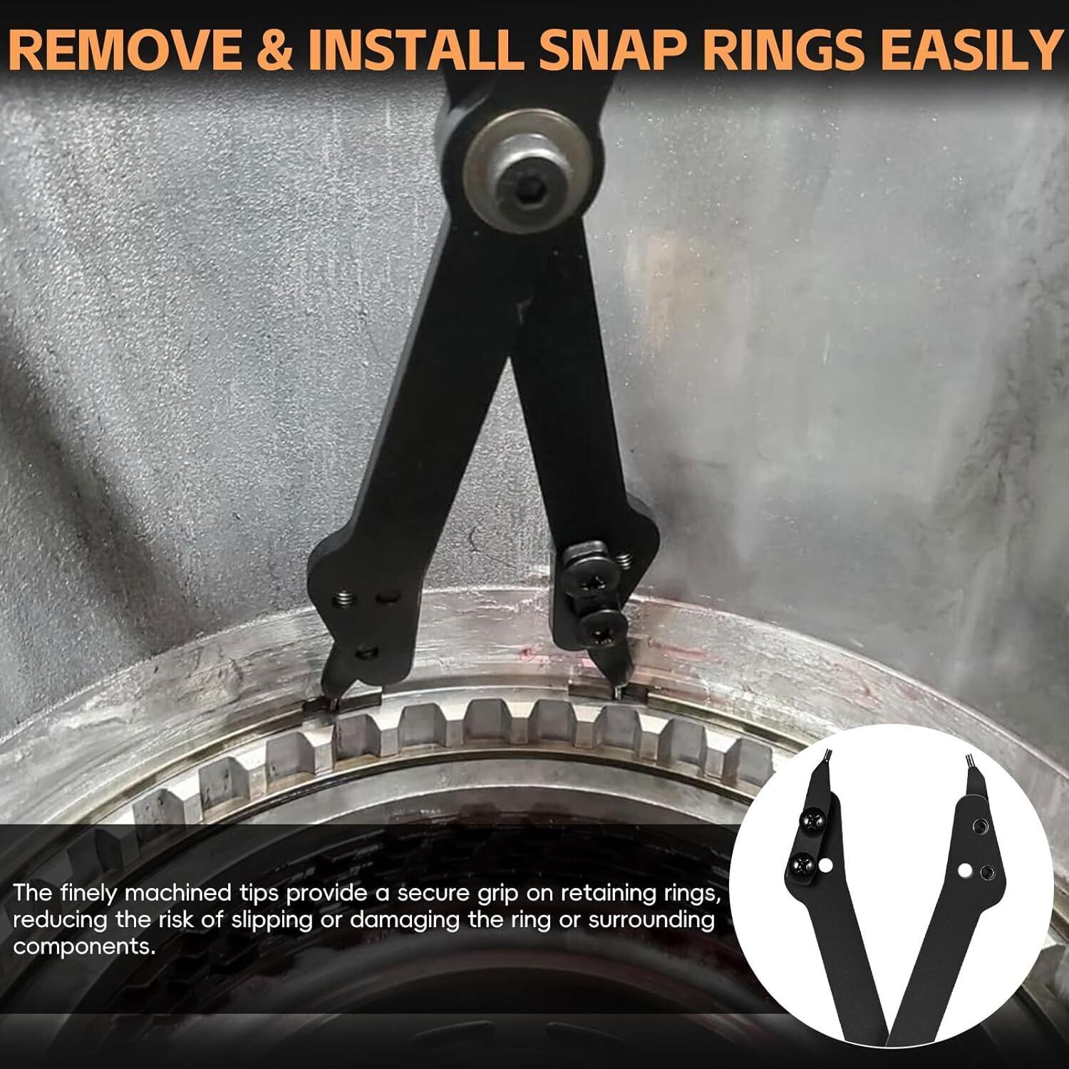 Tools 1489 26″ Heavy Duty Snap Ring Pliers Large Internal Retaining Ring Plier