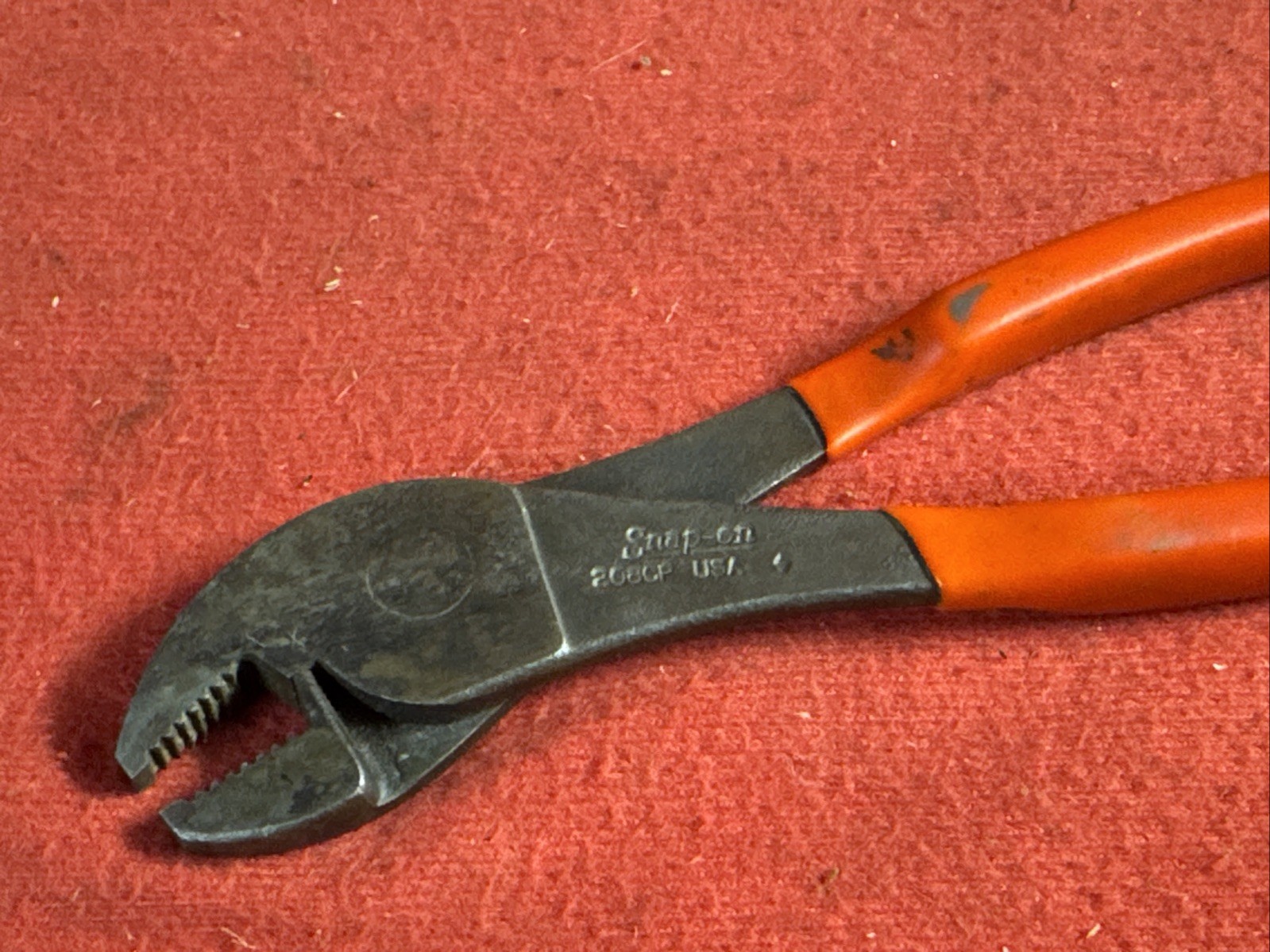 Snap-on Tools 8” Long Angled Nose Battery Terminal Pliers 208CP USA