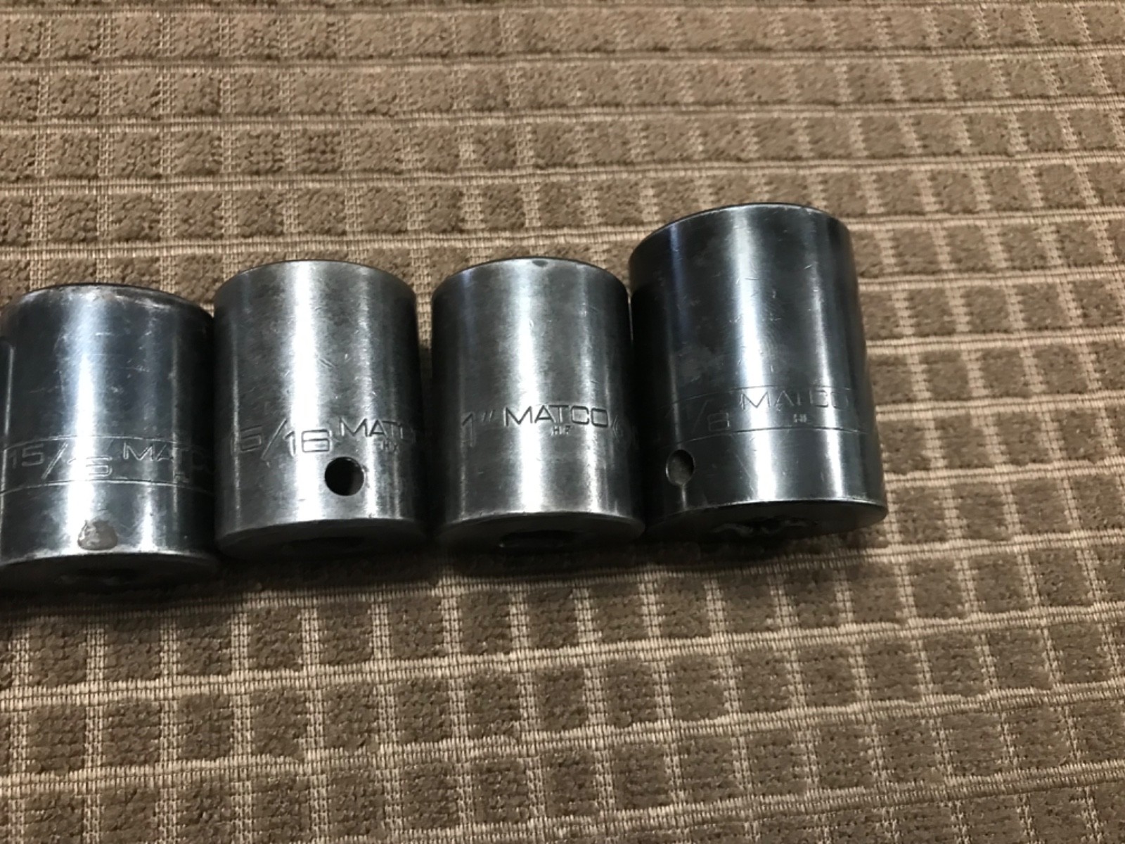 8 Pc Matco Tools Professional 1/2″ Dr 6 Pt Impact 9/16 – 1-1/8″ Socket CP Series
