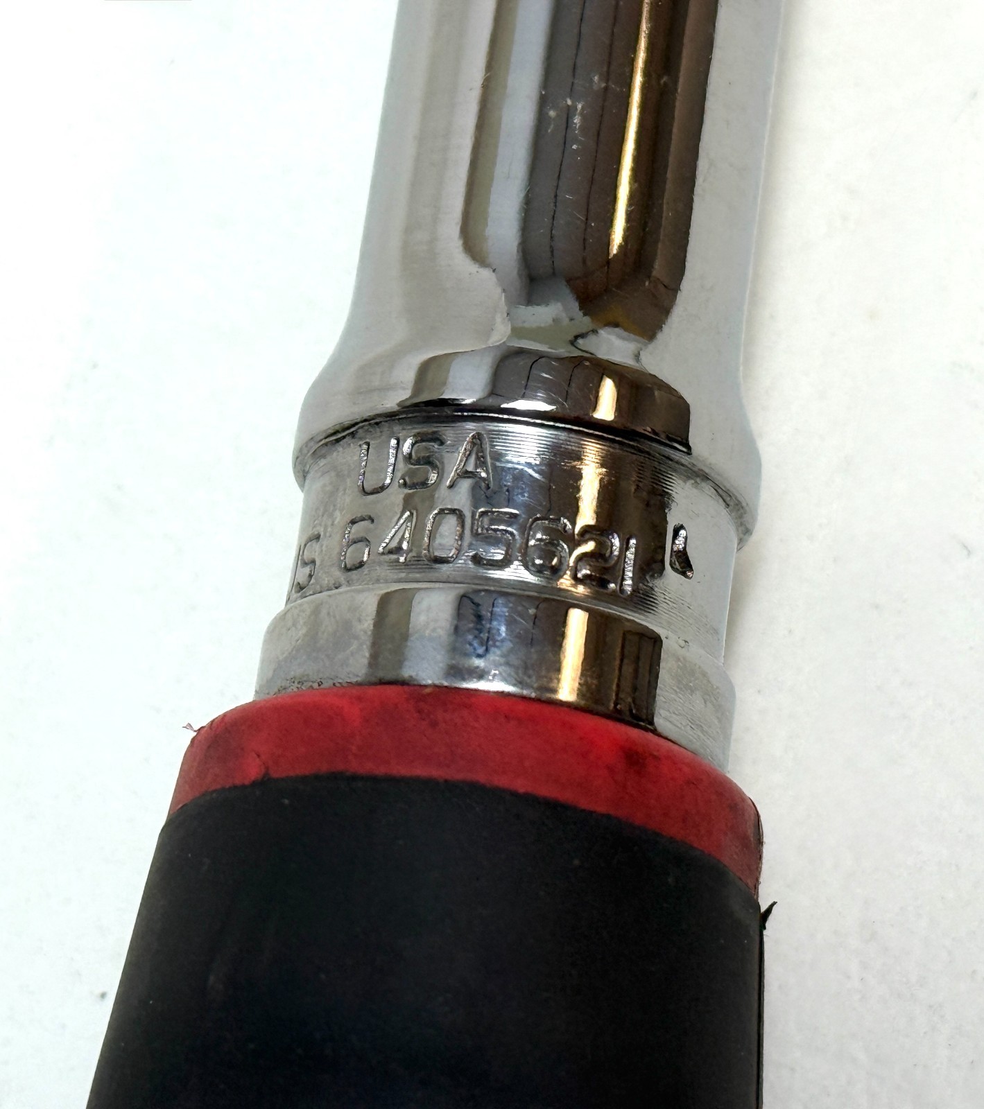 Snap-on SHLX80A 1/2″ Drive Dual 80 Locking Flex Head Long Ratchet Red Soft Grip