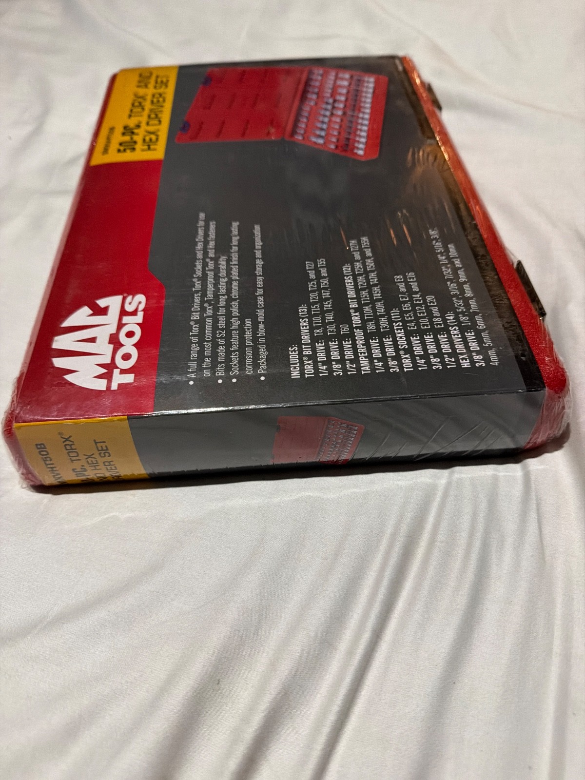 mac tools 50pc torx and hex driver set smxvht50b