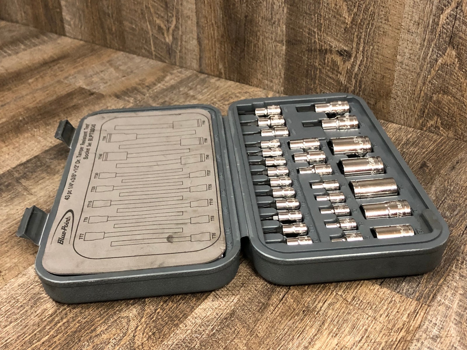 COMPLETE Blue Point BLPTSSC43 Combination Drive Tamper Resistant TORX Socket Set