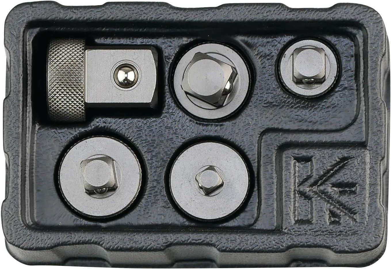 K351 Low Profile Impact Socket Adapter Set – Durable Chrome-Moly Steel, 5 Pieces
