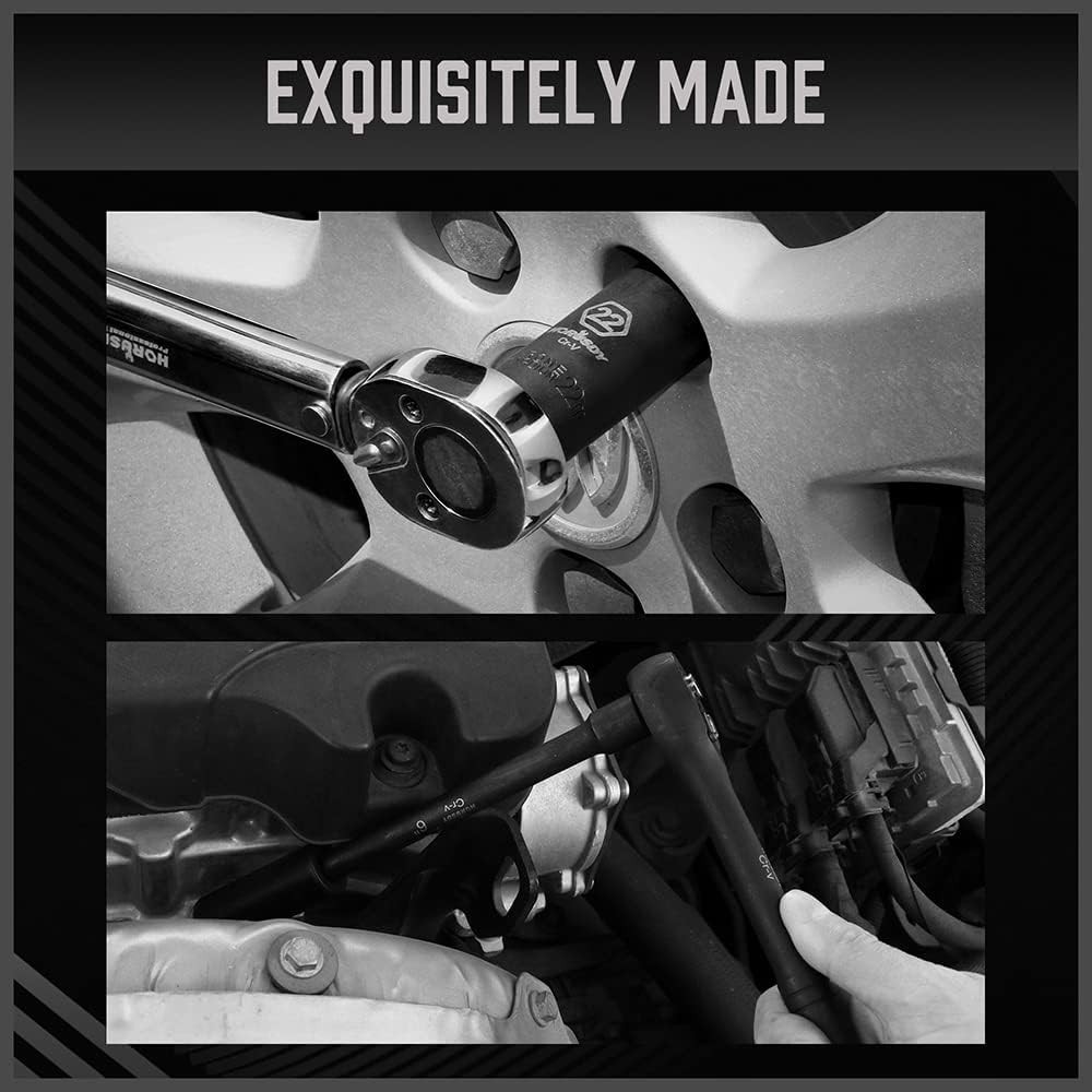50-Piece 3/8″ Drive Impact Socket Set in SAE & Metric for Ultimate Versatility