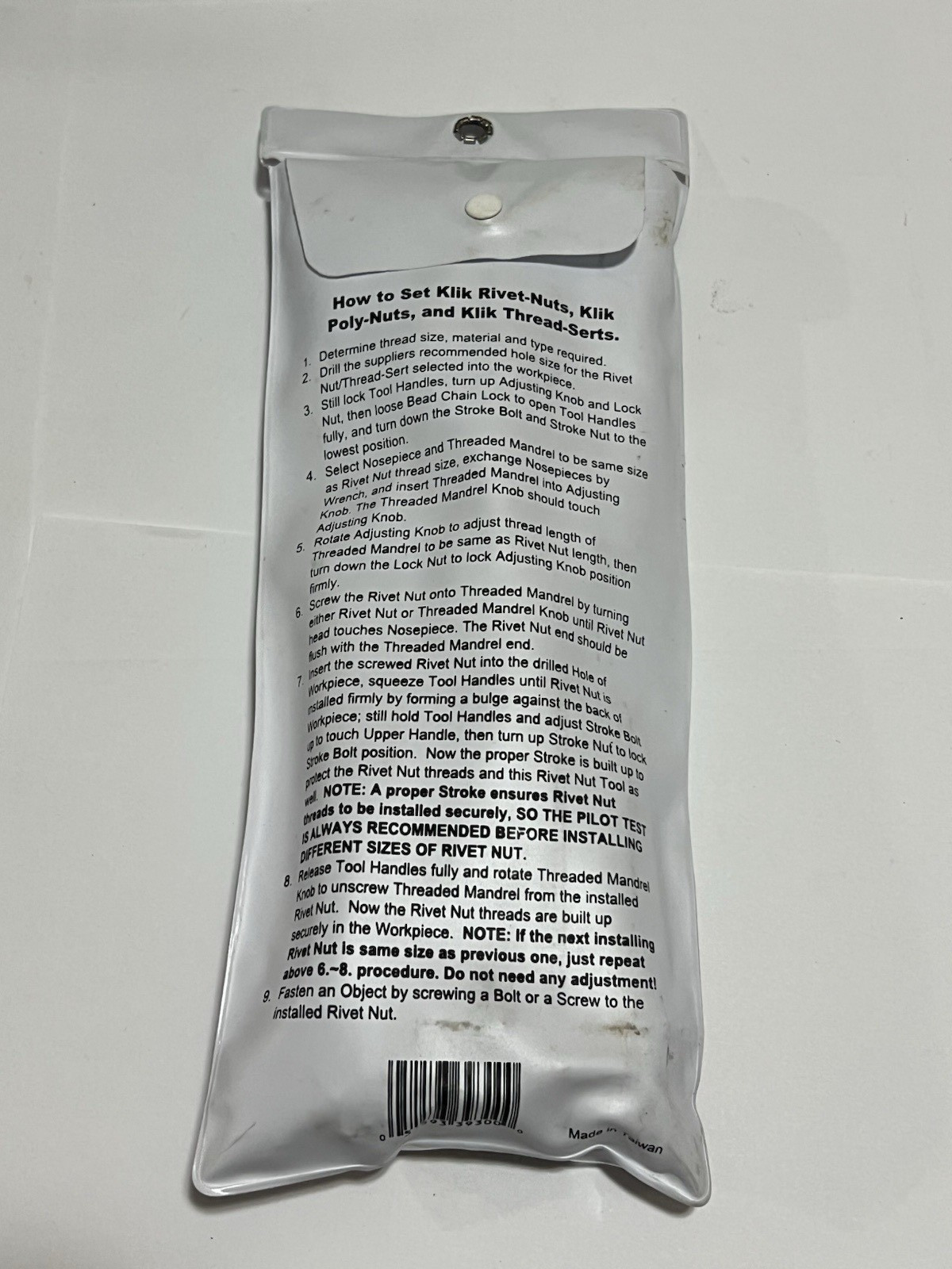 Marson 39300 RN-1 Rivet Nut Setter Installer Tool 8-32 10-24 10-32 NICE
