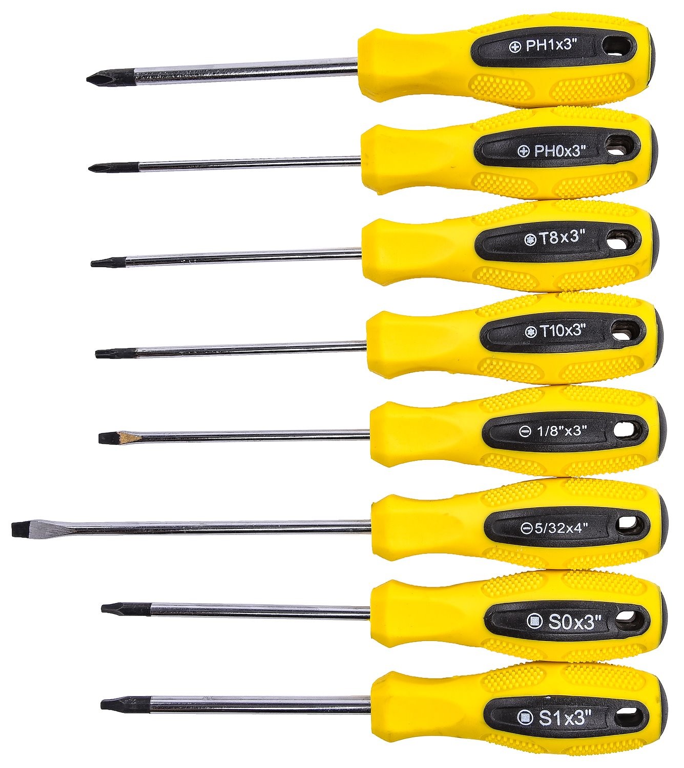 JEGS 100 Piece Screwdriver & Bit Set with Storage Rack 81384