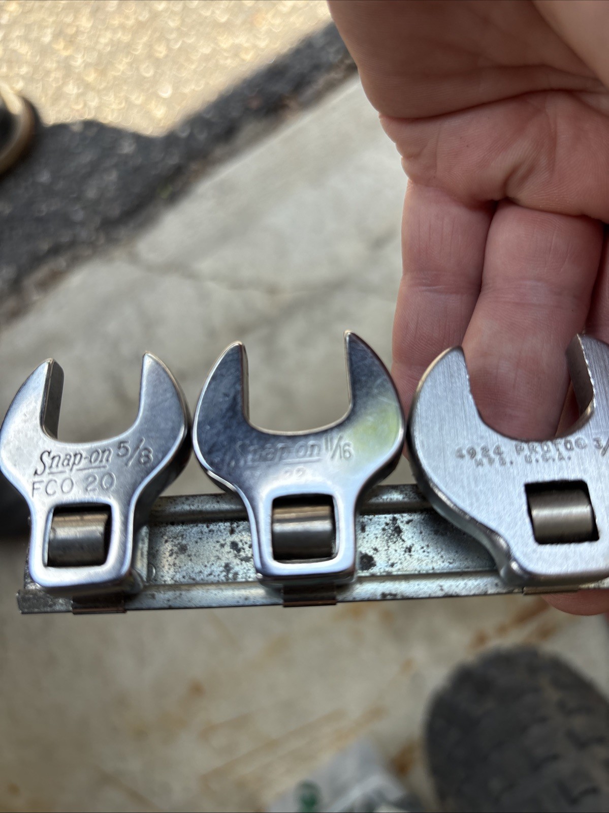 Snap On And Proto USA Crowfoot Line Wrench Set 5/8,11/16,3/4,13/16,7/8