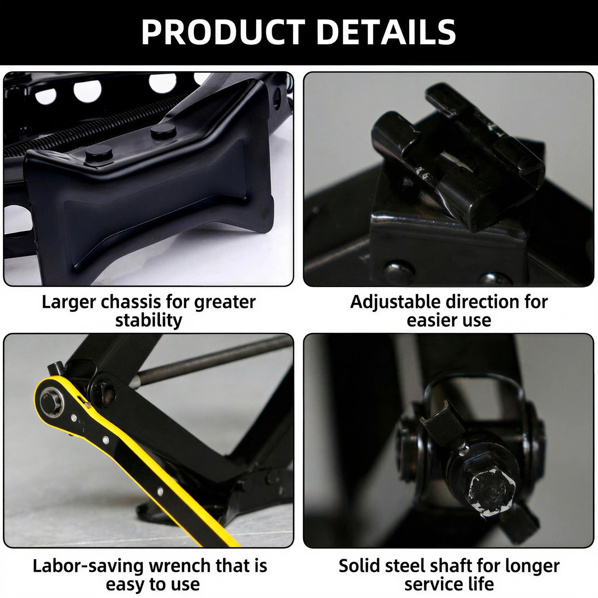 Labor Saving Jack Ratchet Wrench Tire Wheel Car Scissor Jack Ratchet Wrench 17mm