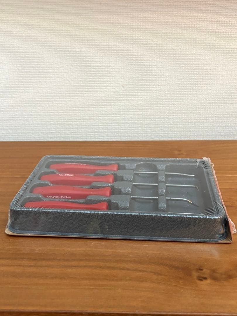 Snap-on ASA204BR RED Mini Hard Handle Awl Hook Pick Set [Unused]
