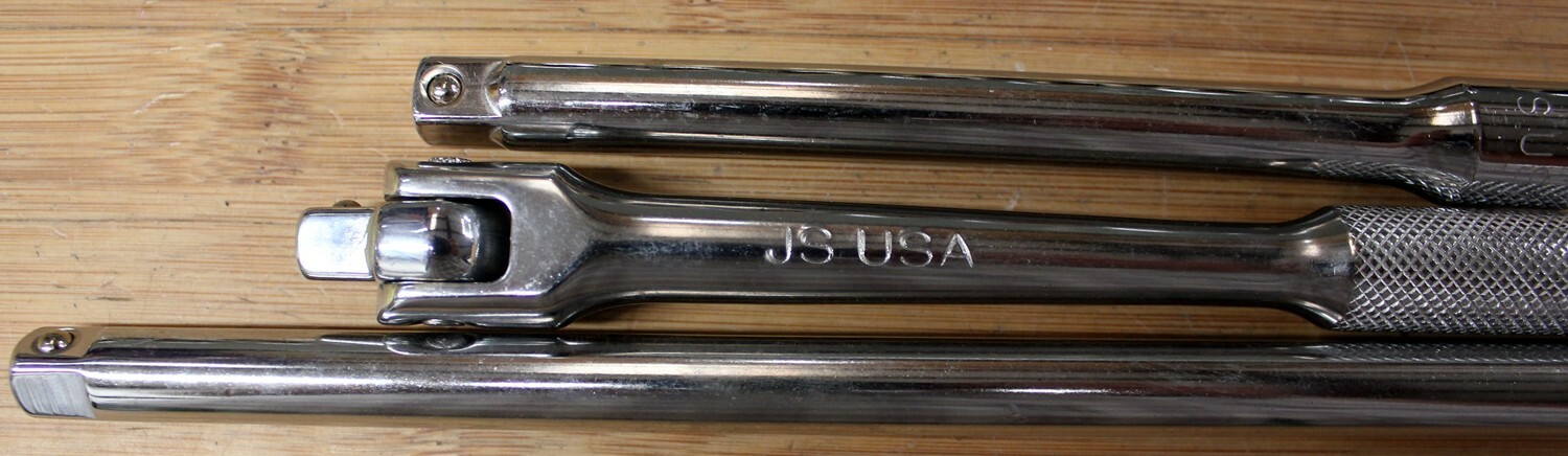 23pc JS USA Military Socket Set w/Swivel,Breaker Bar,U-joint,Ratchet – 12 Point