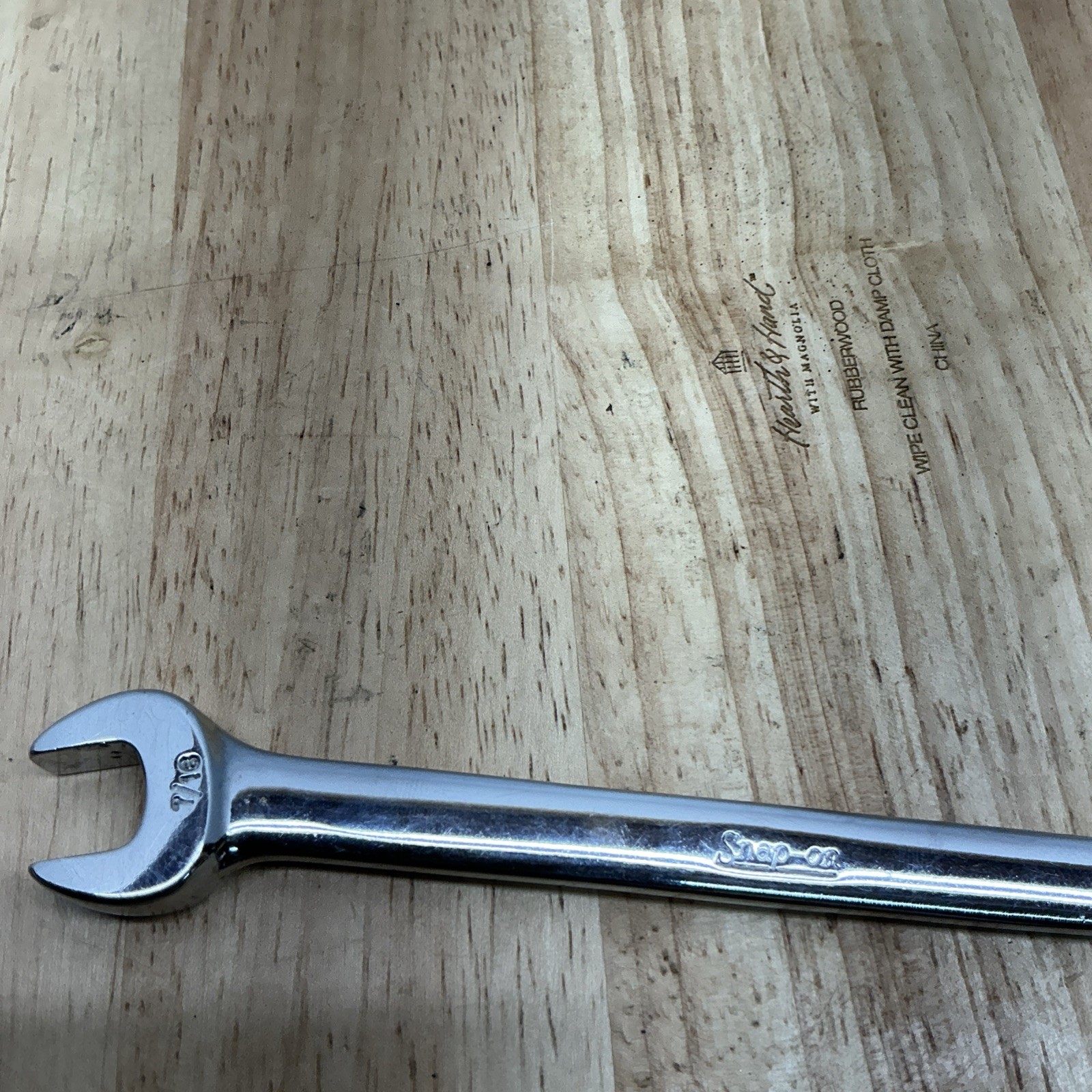 Snap-on Tools RXS14 7/16″ Flare Nut Line Wrench/Open End Combination 6 Point (C)