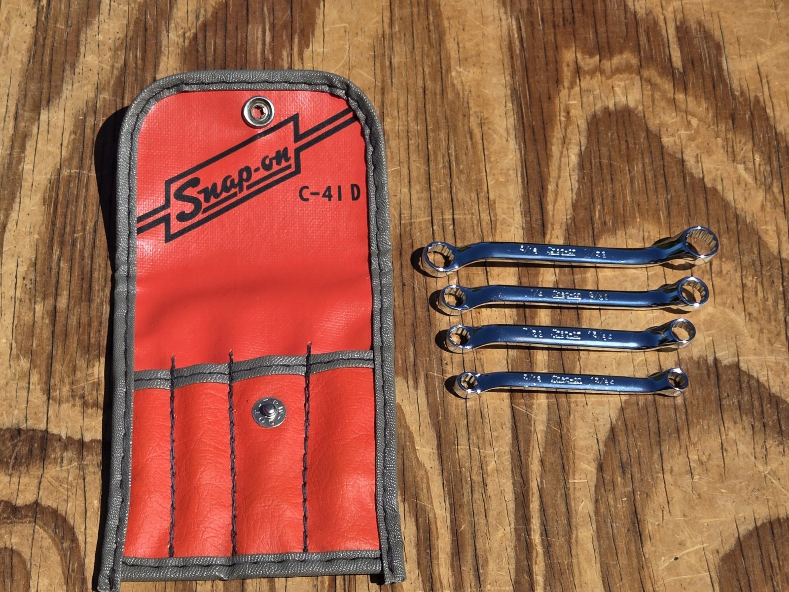 Snap-on Mini Offset Double Box Wrench XID Set w/Pouch 3/16ths – 11/32nds C-41D
