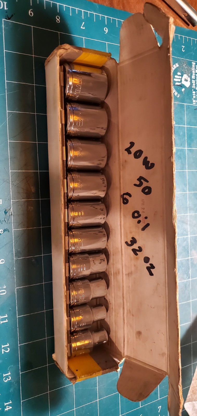 10 Pc Kobalt Shallow Socket Set 15/16 to 3/8″ USA 12 Pt 1/2″ Drive USA