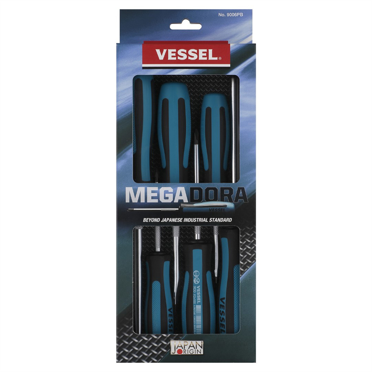 Vessel Tools MEGADORA 900 Series 6pcs Set with Paper Box 9006PB