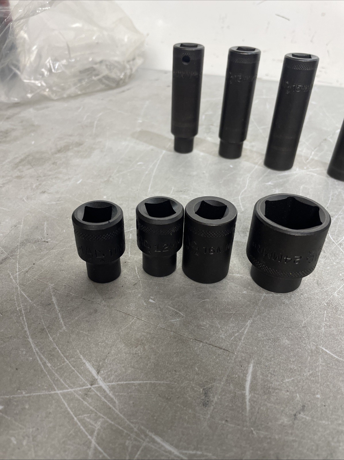 mac tools vdp6 & vp6 1/2” drive impact socket lot