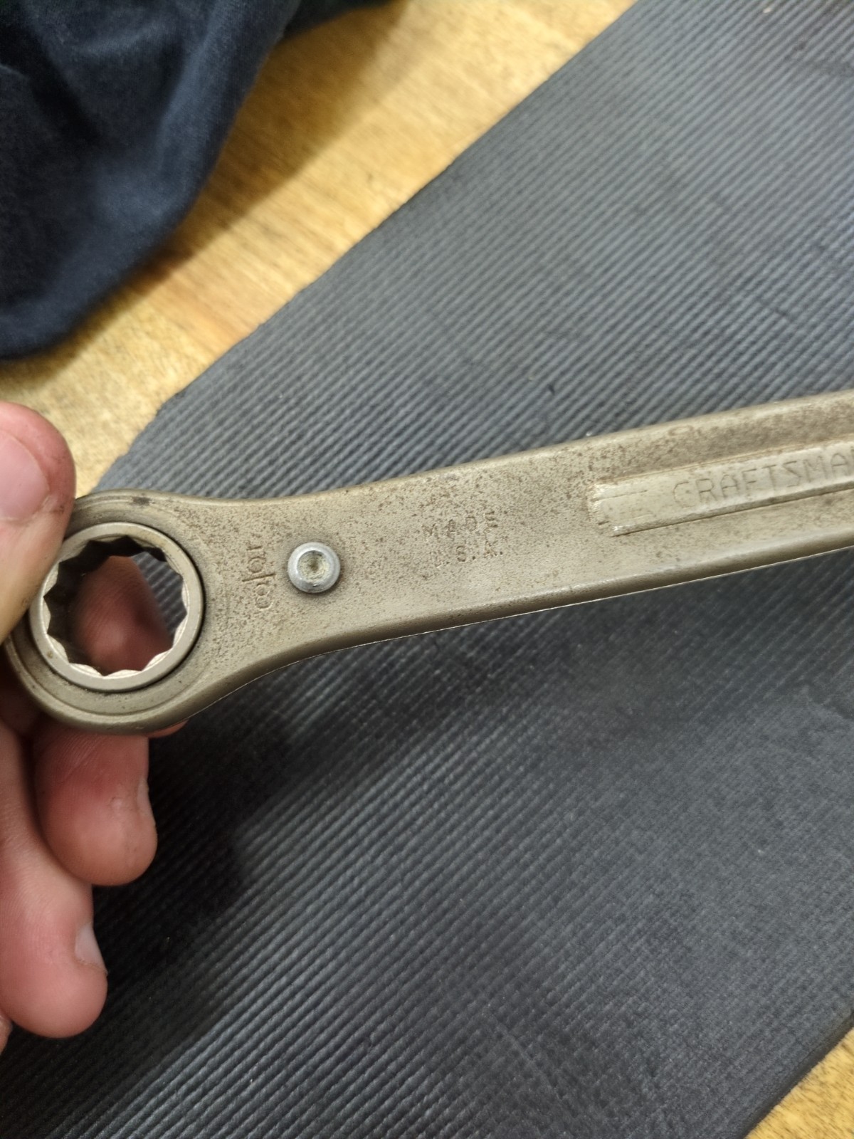 Craftsman 5/8″ x 3/4″ Box End Ratcheting Wrench Made in USA Vintage