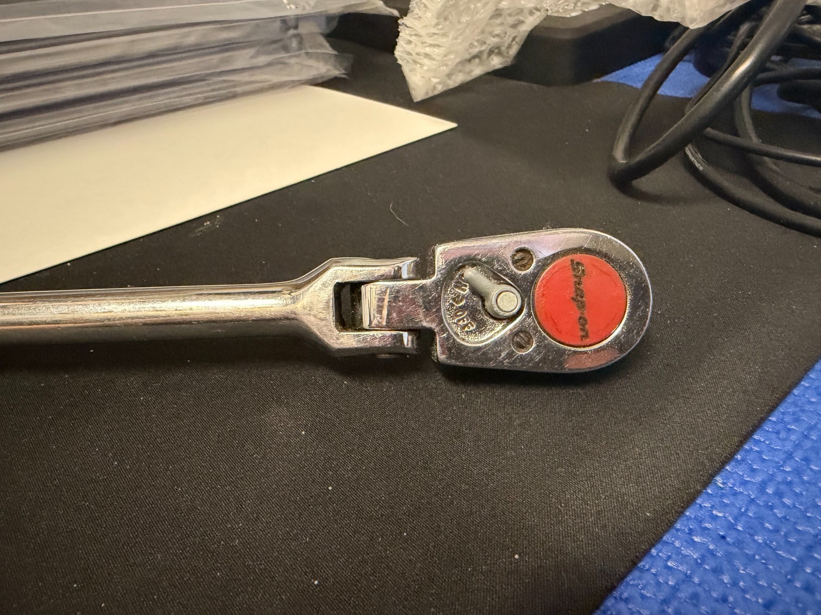 Snap On Tools F731 3/8″ Dr 11 in. Long Chrome Ratchet with Flex Head